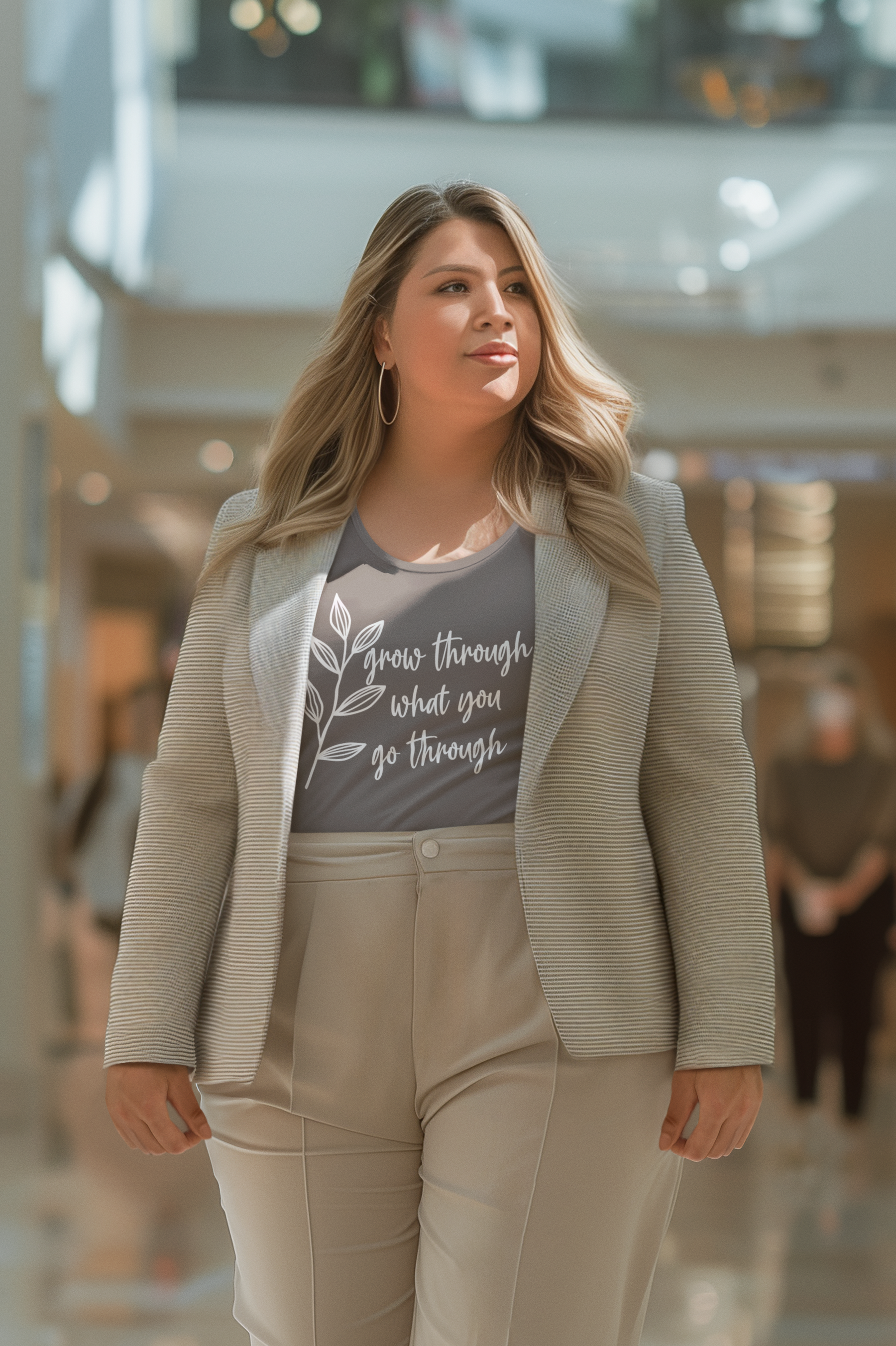 🤍 Grow Through What You Go Through | Inspirational DTF Transfer FT815