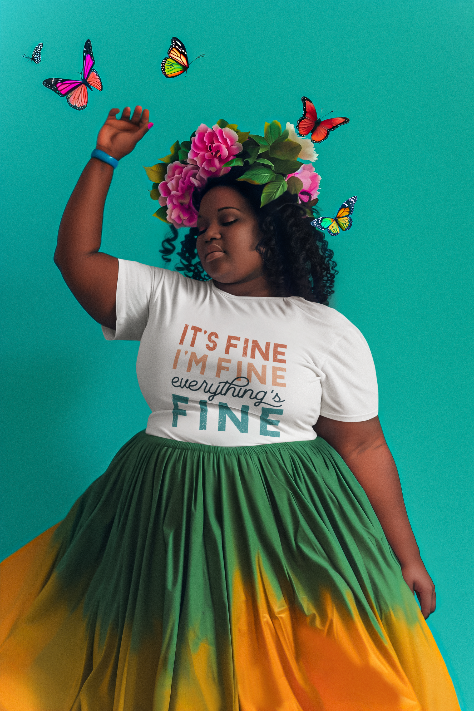 🎯✨ It’s Fine, I’m Fine – Everything’s Fine | DTF Transfer FT961