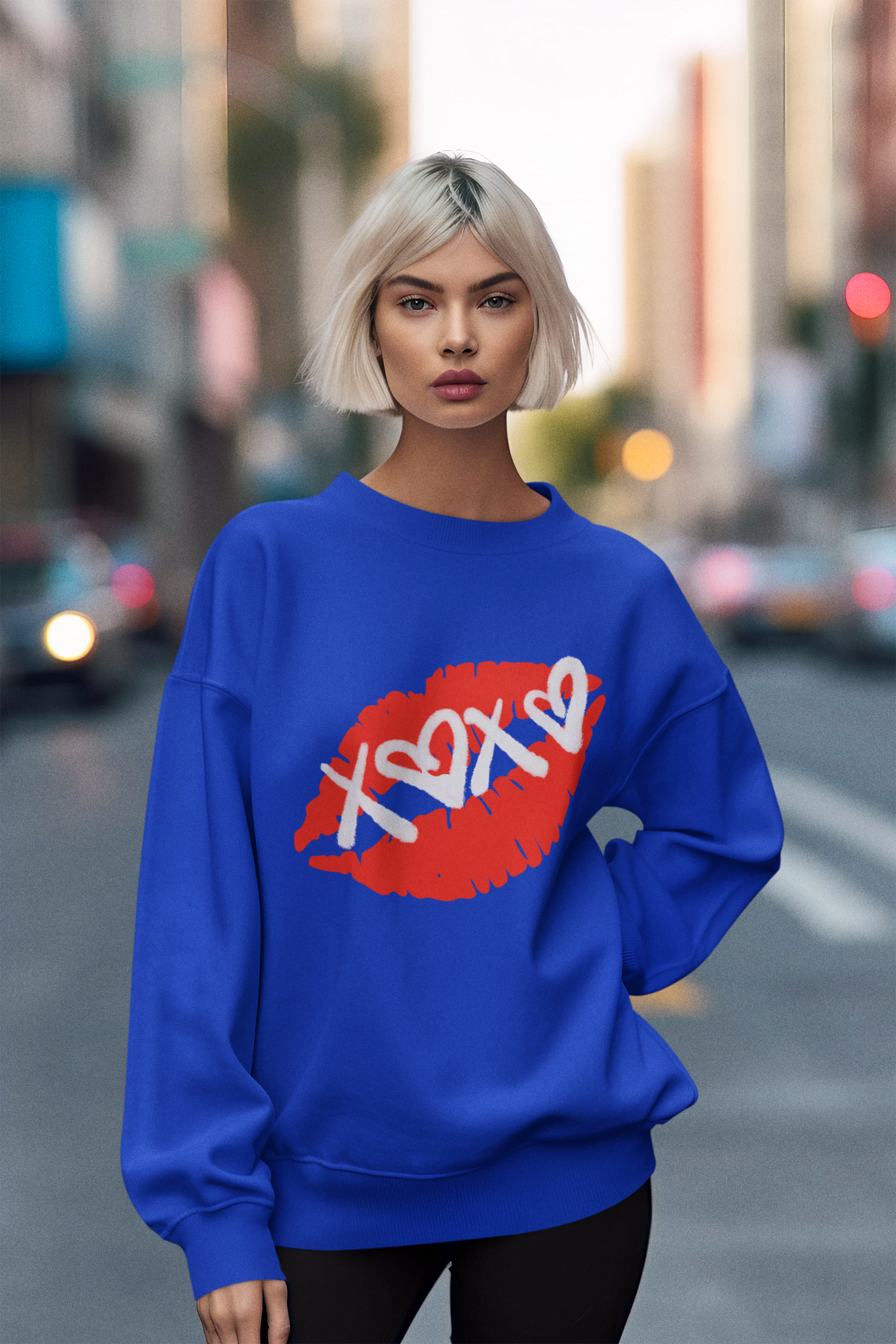 💋 XOXO Lips Red Kiss Design DTF Transfer FT385