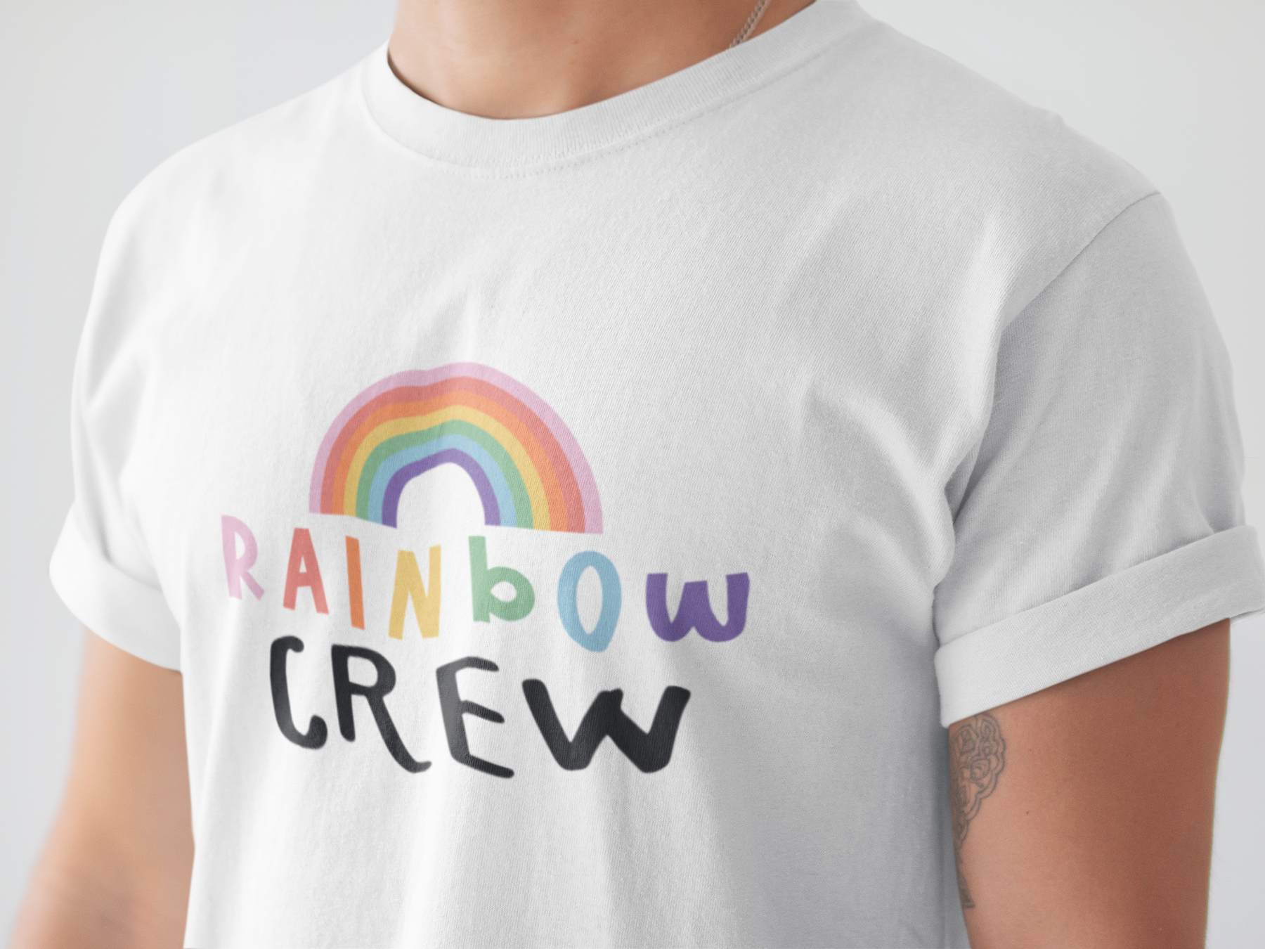 🌈 Rainbow Text & Arch | Positive Energy DTF Transfer FT709