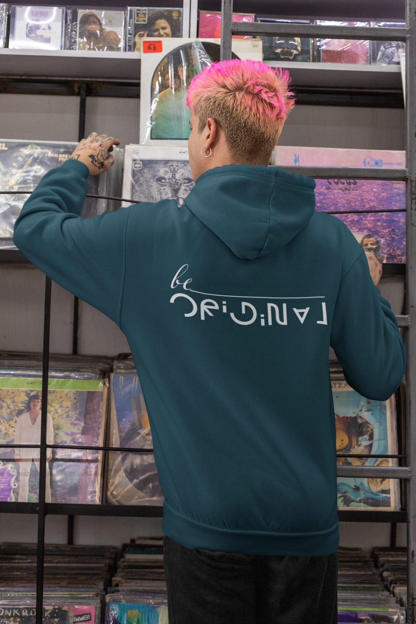 🖤🤍 be ORIGINAL – Minimal Typography DTF Transfer FT615