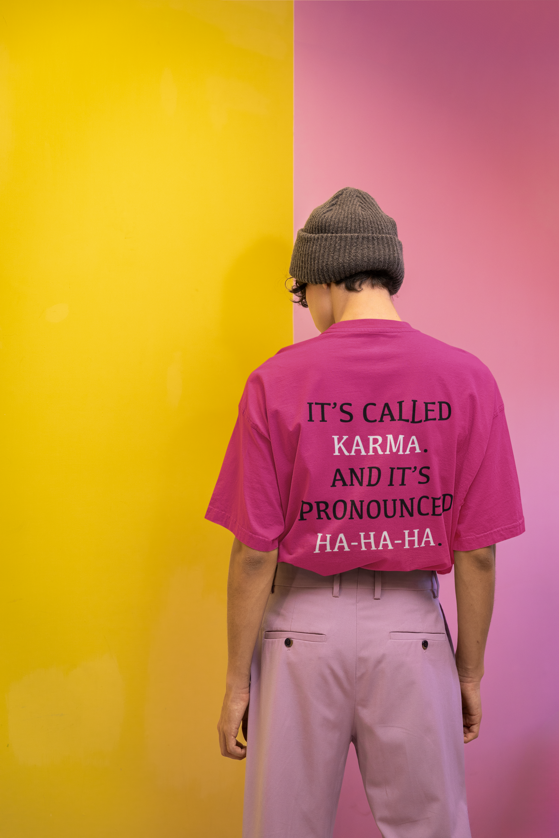 😏 It’s Called Karma And It’s Pronounced Ha-Ha-Ha Bold Minimalist Design DTF Transfer FT378