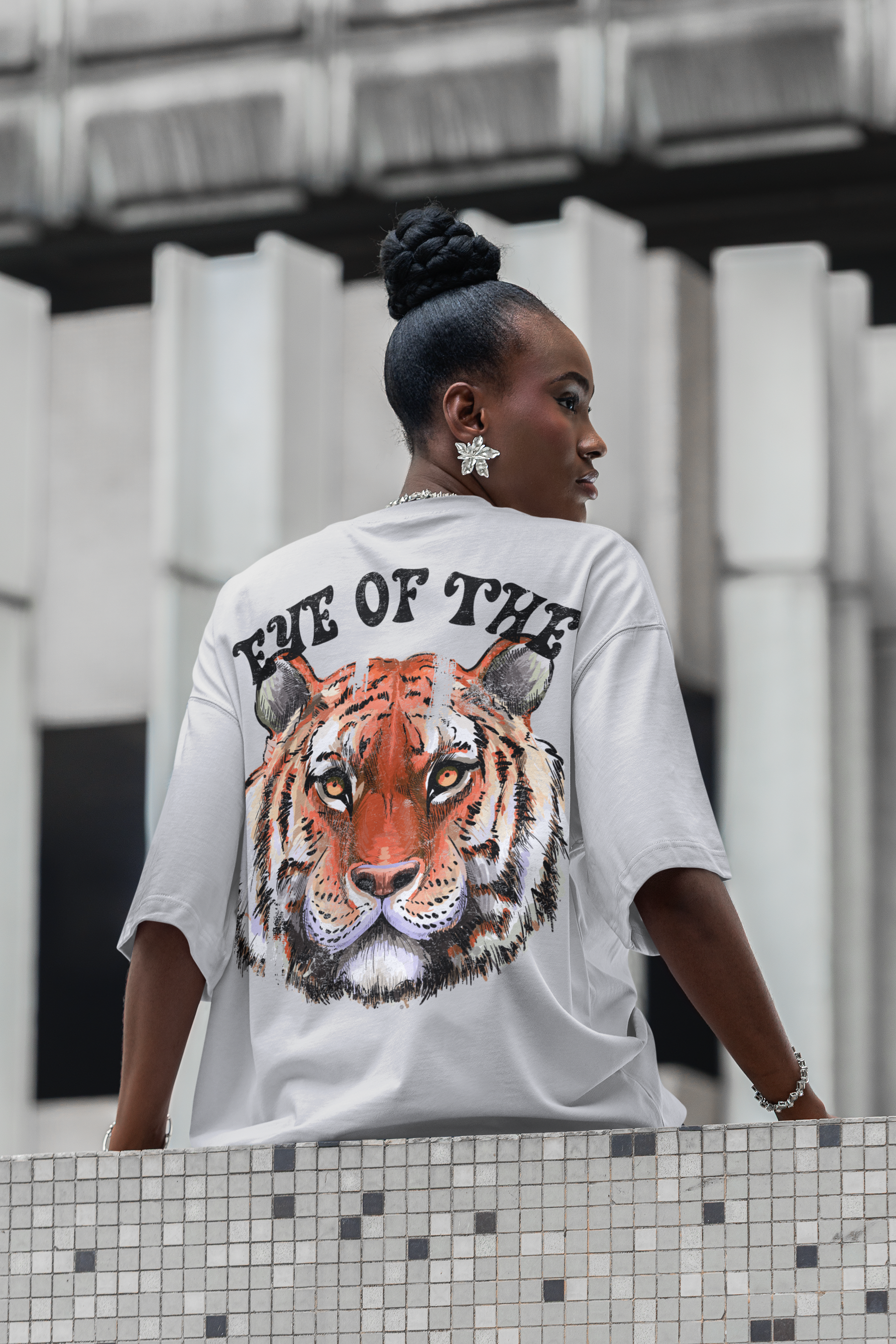 🐅🔥 Majestic Tiger Illustration – Power & Focus | DTF Transfer FT958