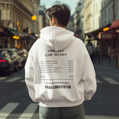 🧾 Your Self Care Receipt DTF Transfer (Black Font) Design DTF Transfer FT391