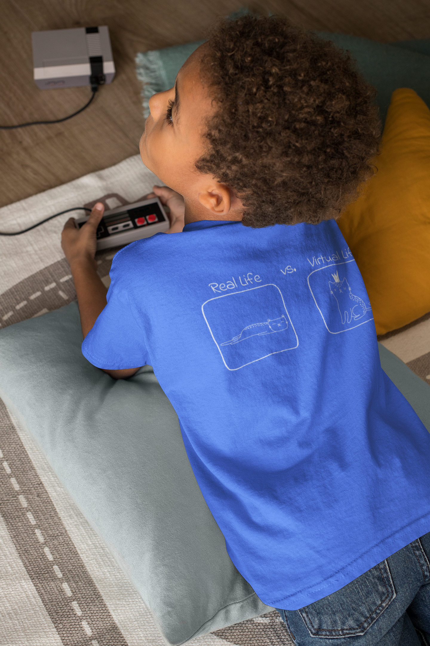 🐱 Real Life vs Virtual Life | Cat Reality DTF Transfer FT689