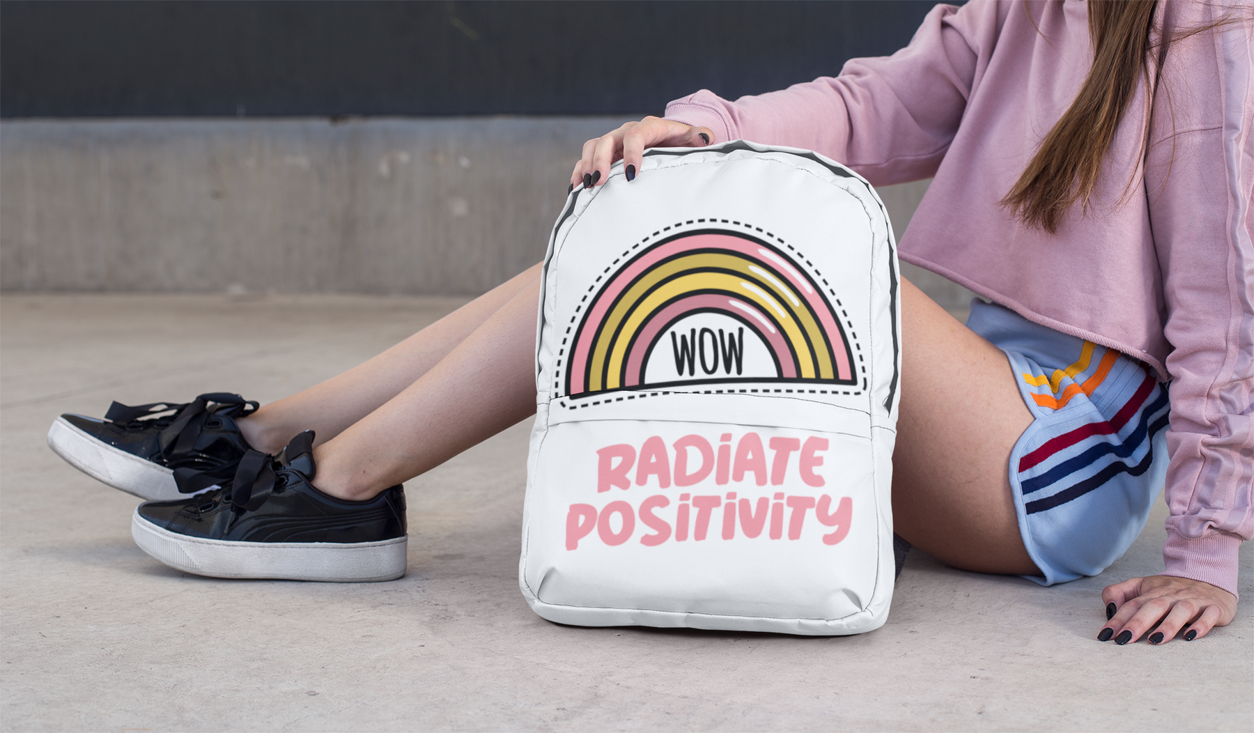 🌈✨ Radiate Positivity | Pastel Rainbow DTF Transfer FT851