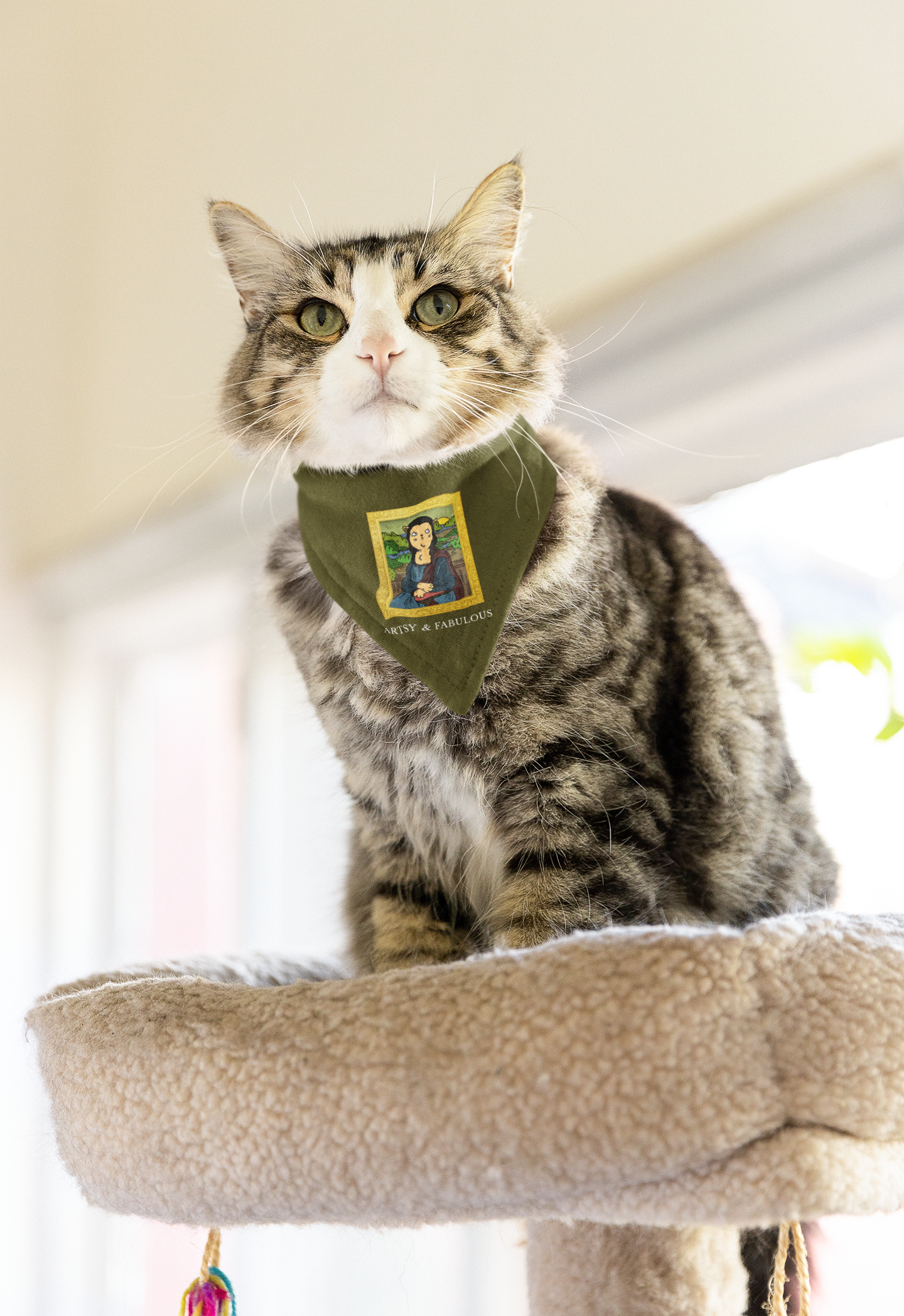 🖼️ The Meow-na Lisa Design DTF Transfer FT431