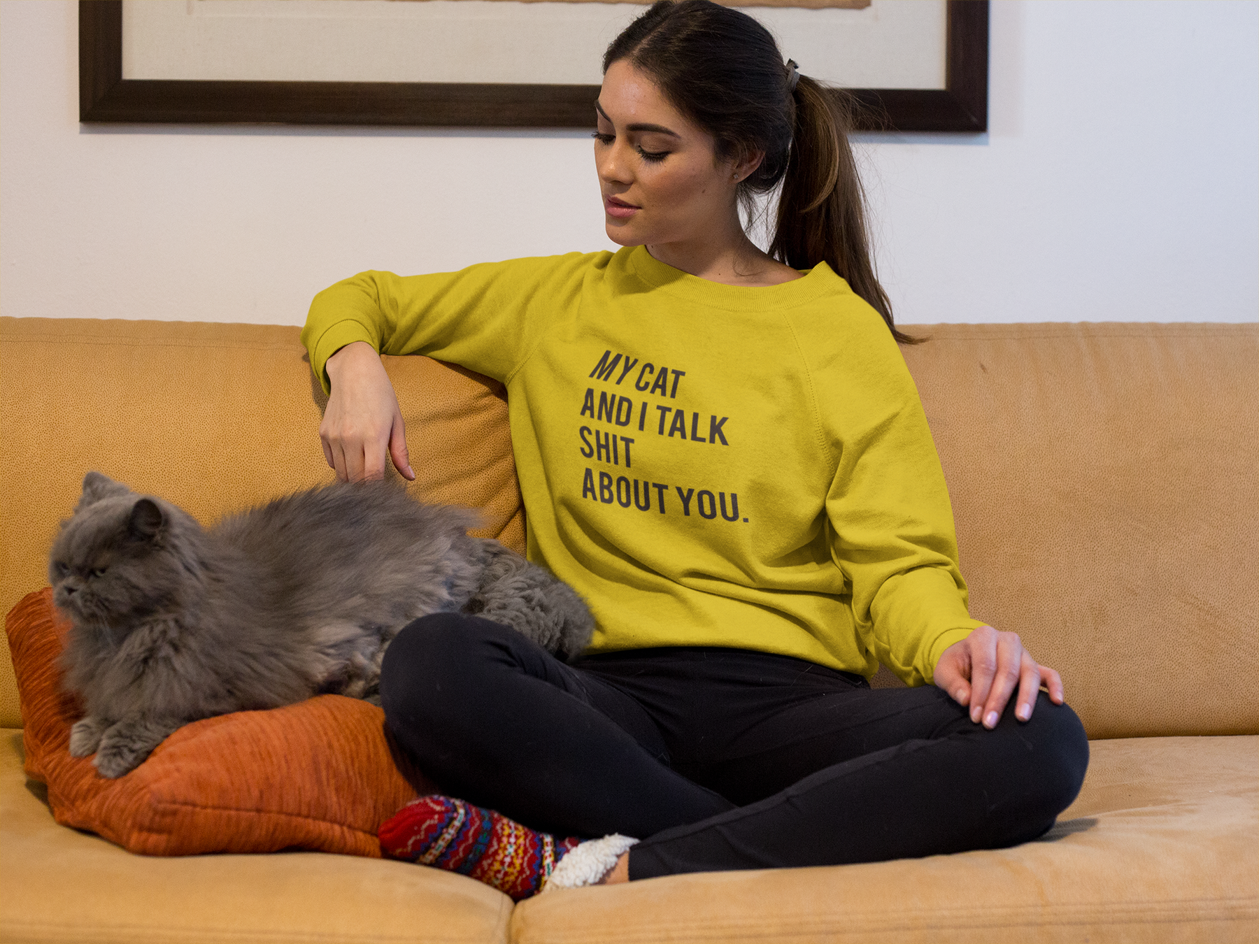 😹💬 My Cat and I Talk About You Black Design DTF Transfer FT281