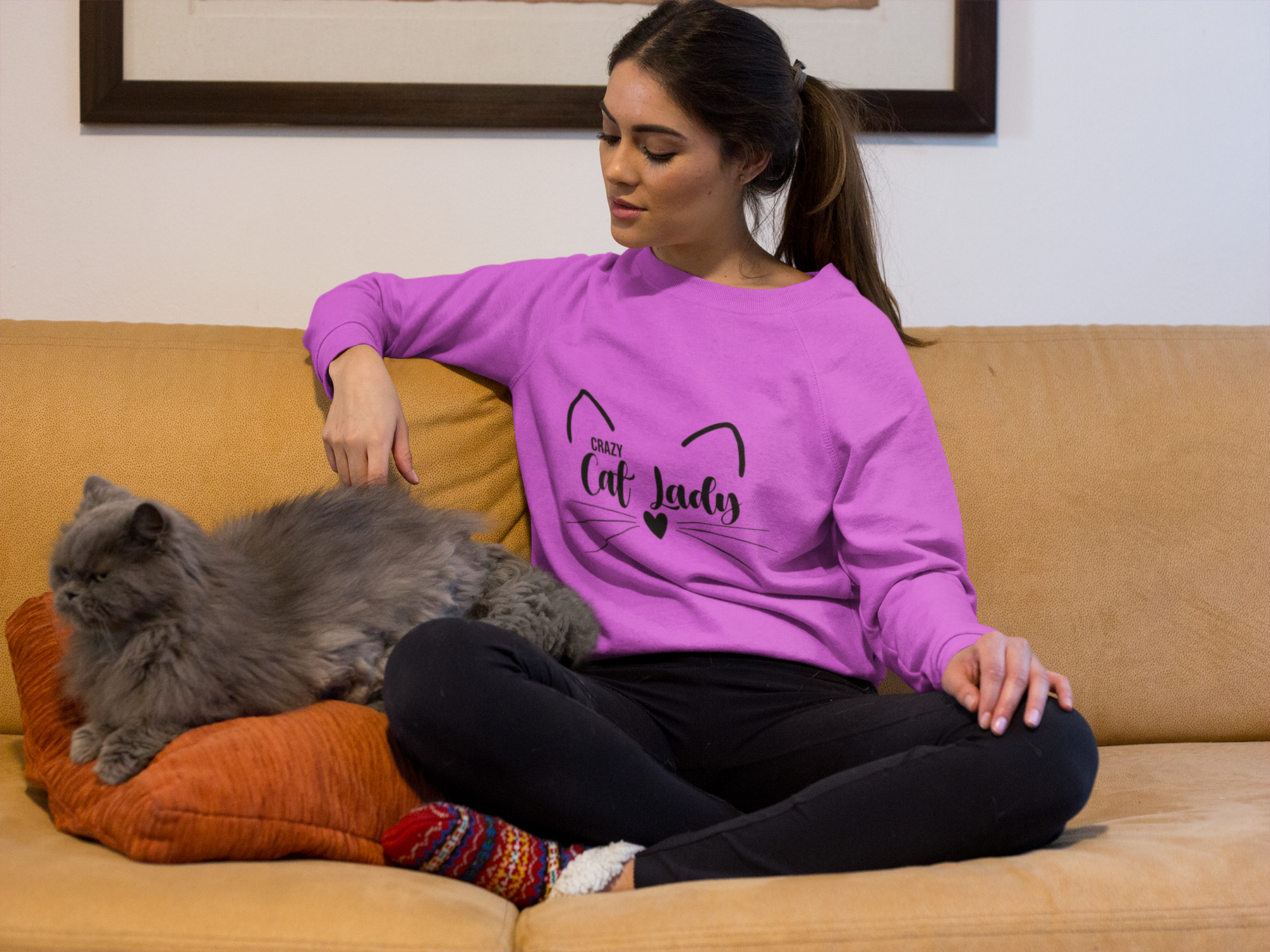 😻💅 Crazy Cat Lady Design DTF Transfer FT282