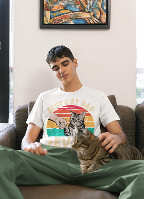 🐾 Best Cat Dad DTF Transfer  FT165