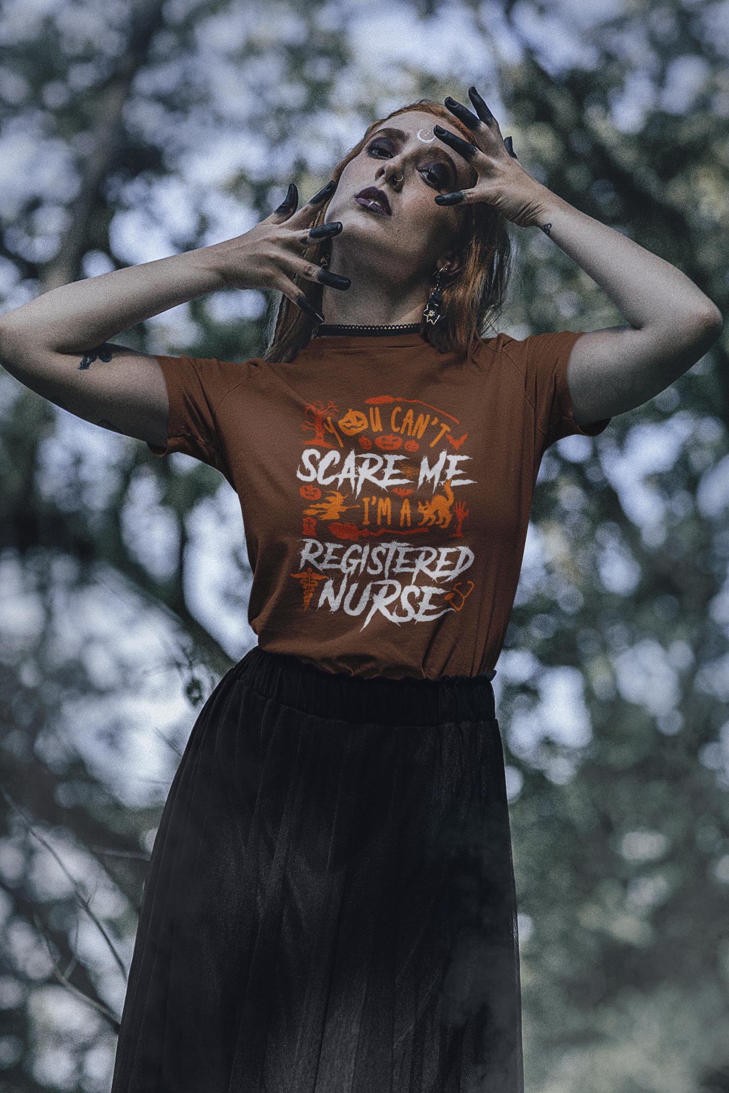 🩺🎃 You Can’t Scare Me – I’m a Registered Nurse DTF Transfer FT637