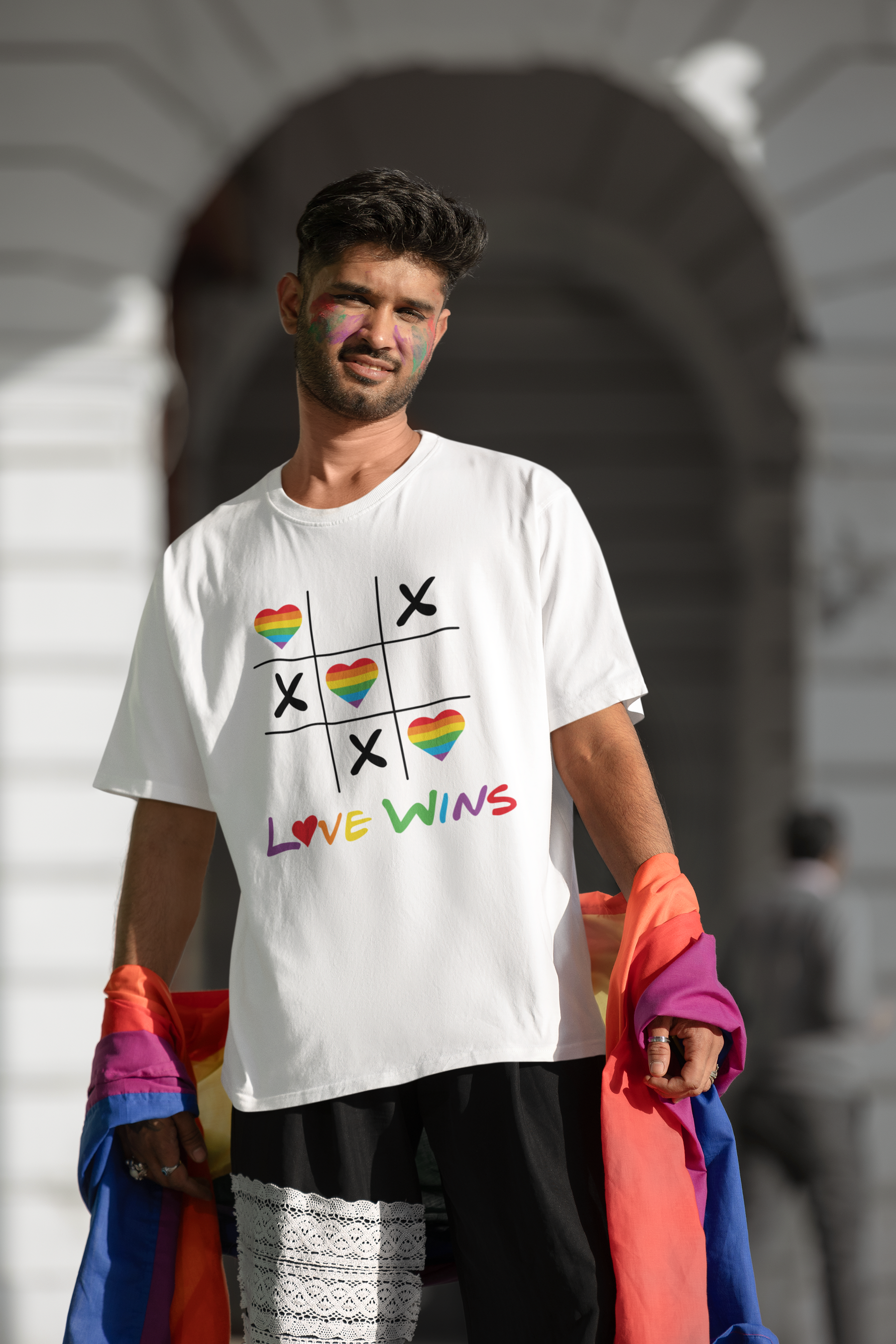 🌈 Love Wins Tic Tac Toe Funny Design DTF Transfer FT341