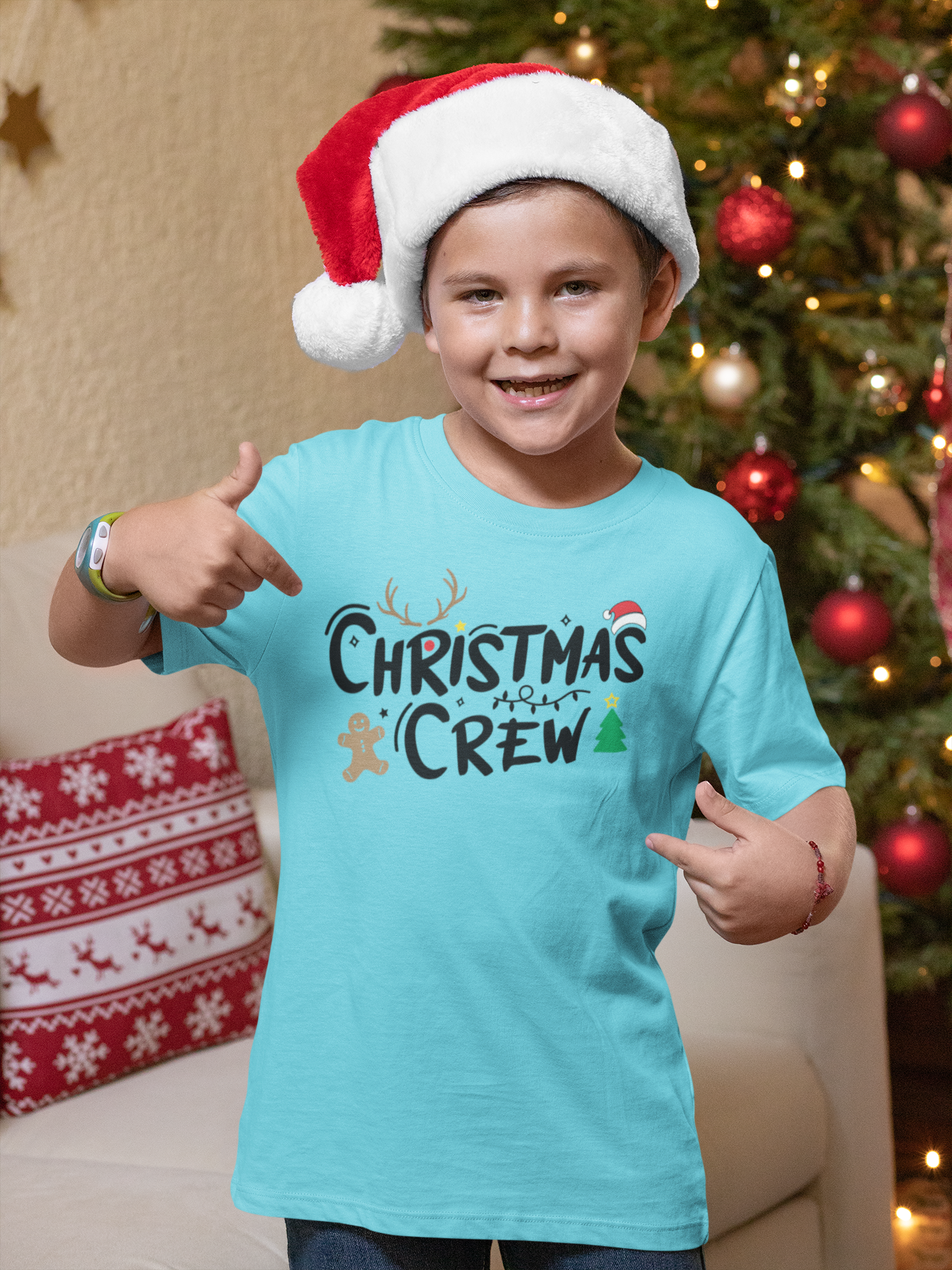 🎄 Christmas Crew Matching DTF Transfer | DTF Transfer Canada | Holiday Design FT166