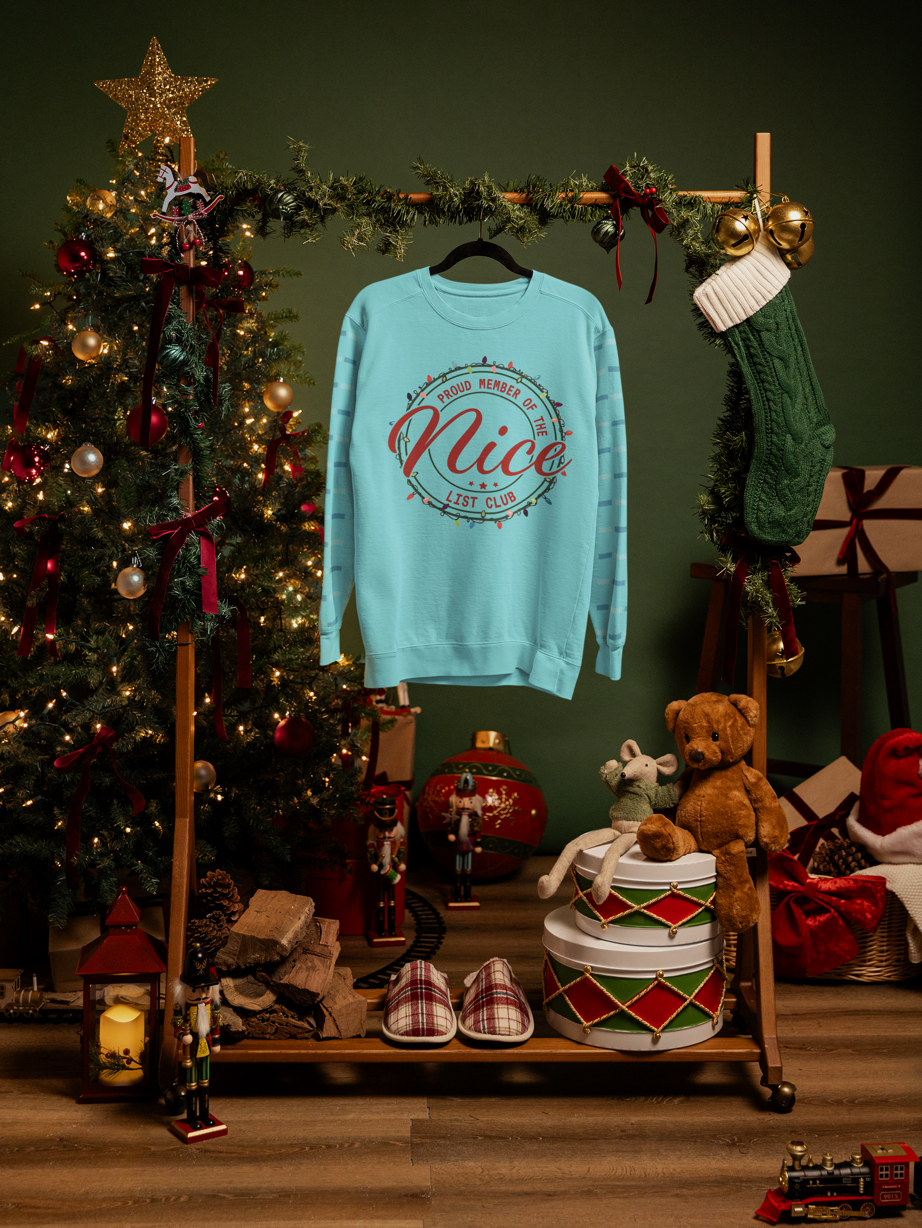 🎄 Proud Member of the Nice List Club Design DTF Transfer FT419