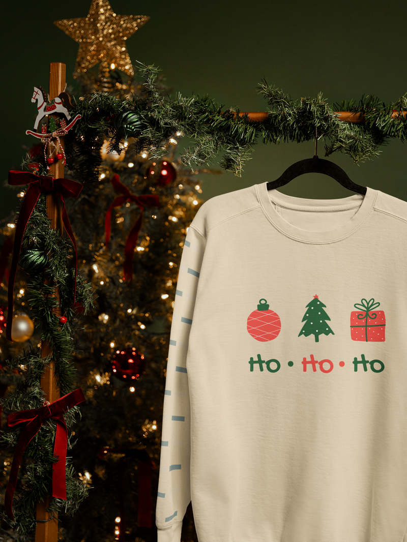 🎄 Ho Ho Ho Christmas Icons DTF Transfer FT439