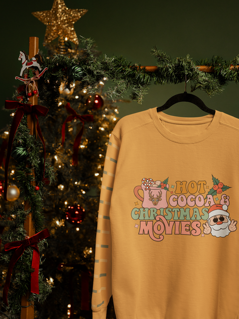 🎄 Hot Cocoa & Christmas Movies  DTF Transfer FT450