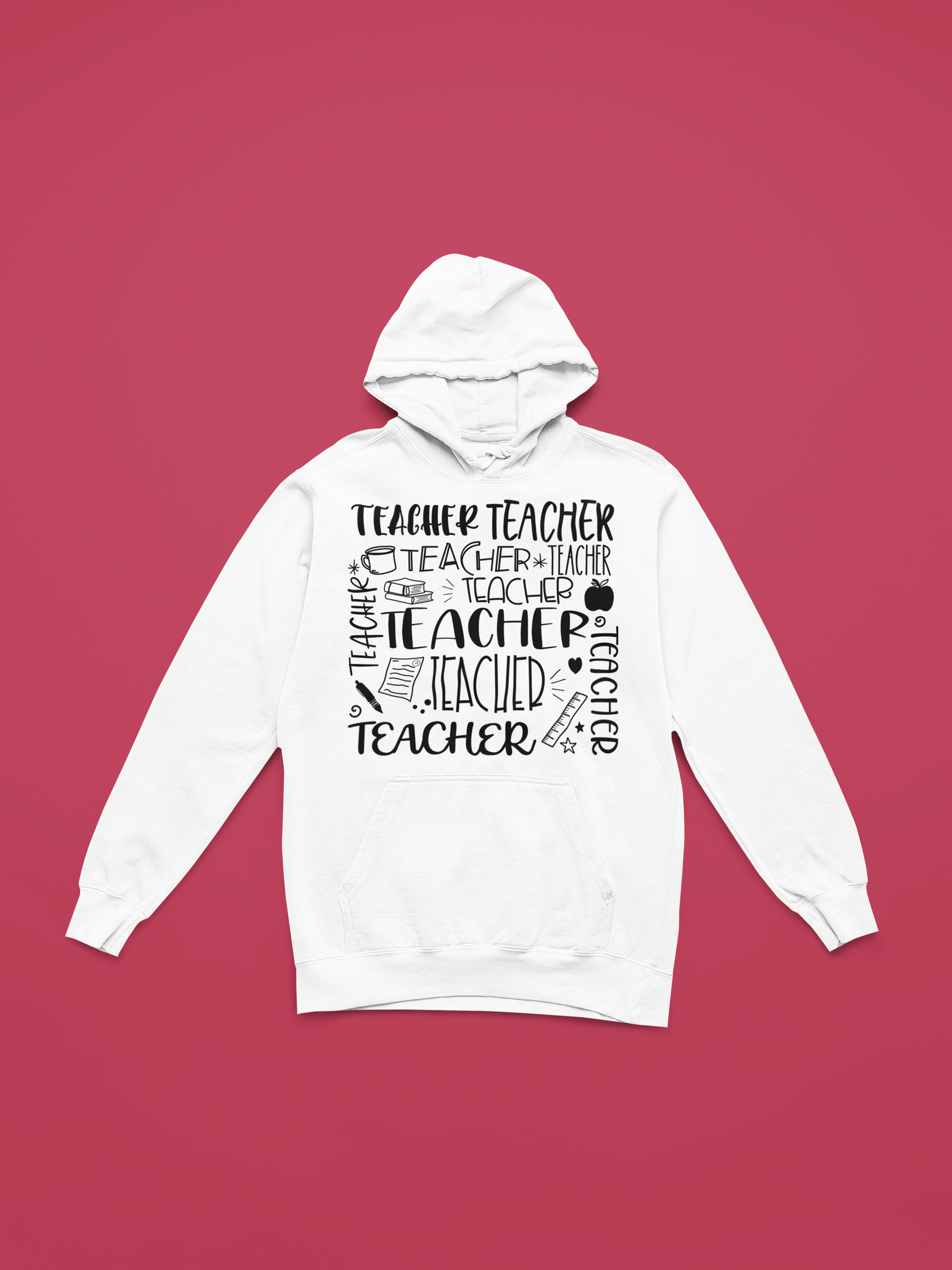 📚🍎✏️ Teacher Icons Collage – Everyday Educator Life | DTF Transfer FT939