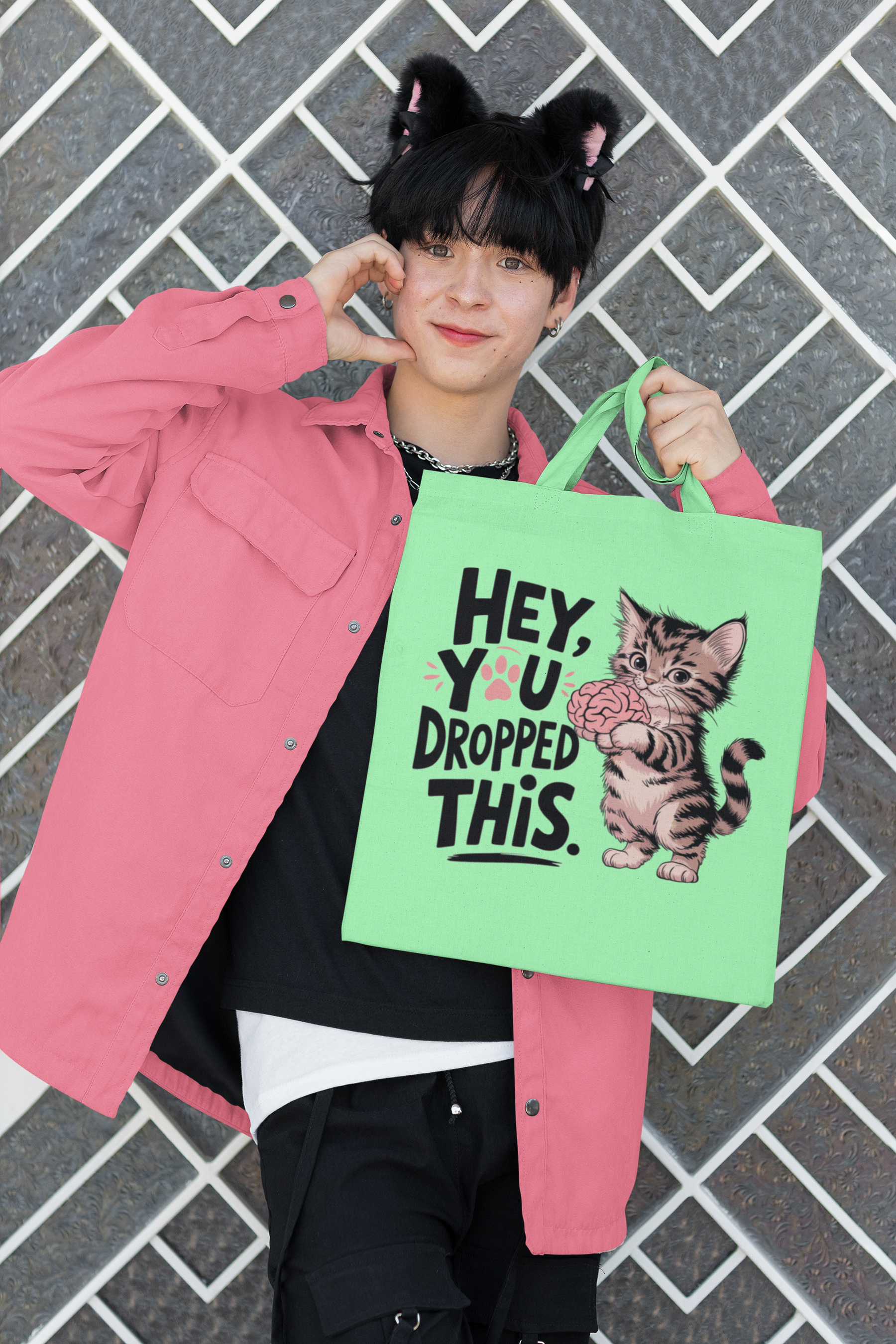 Sarcastic Cat – Hey, You Dropped This FT36