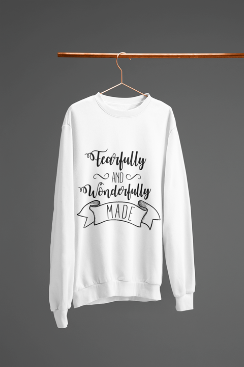 🖤✨ FEARFULLY AND WONDERFULLY MADE – Black Faith DTF Transfer FT918