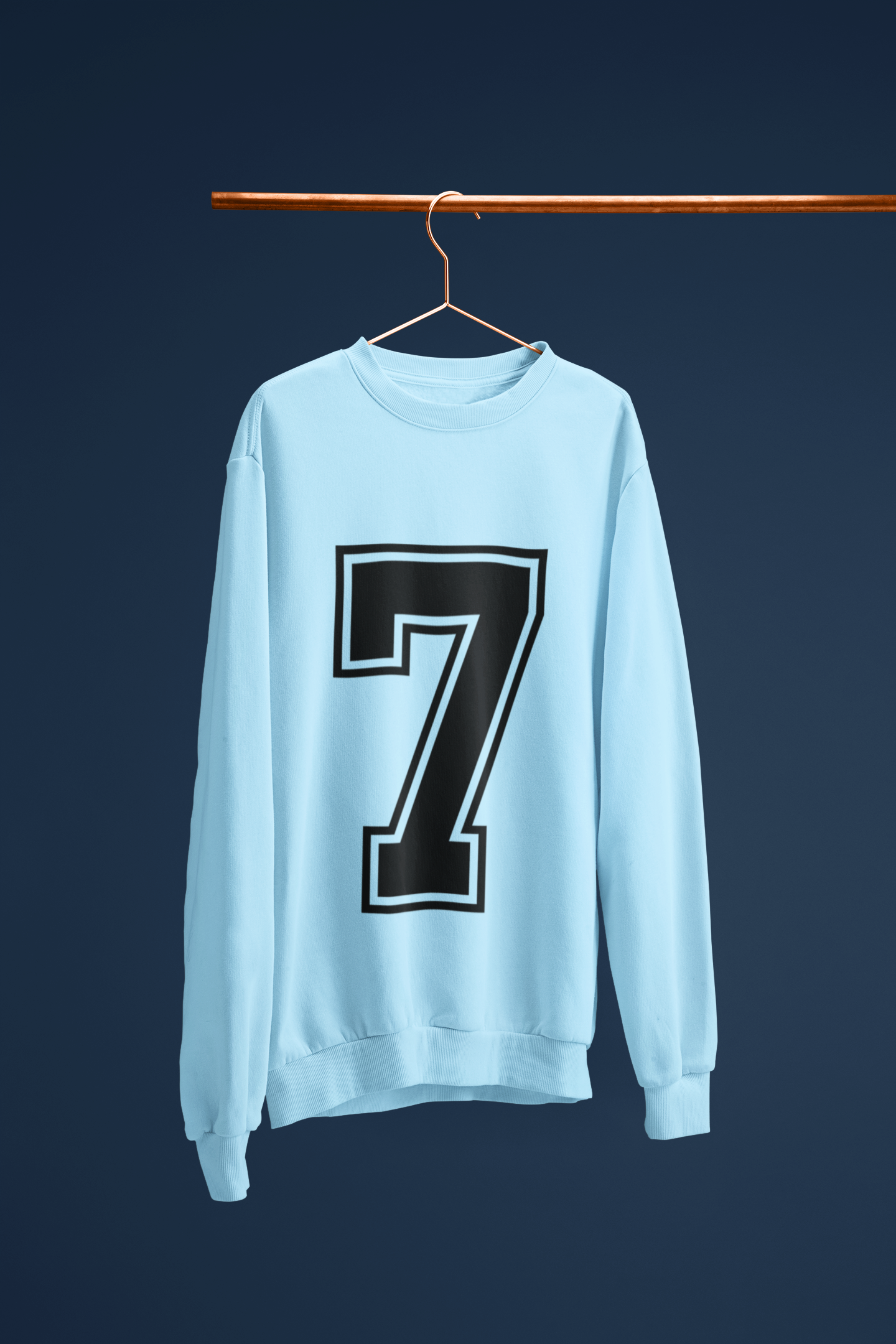 🖤 “7” - Seven - Minimal Numeric | DTF Transfer FT1007