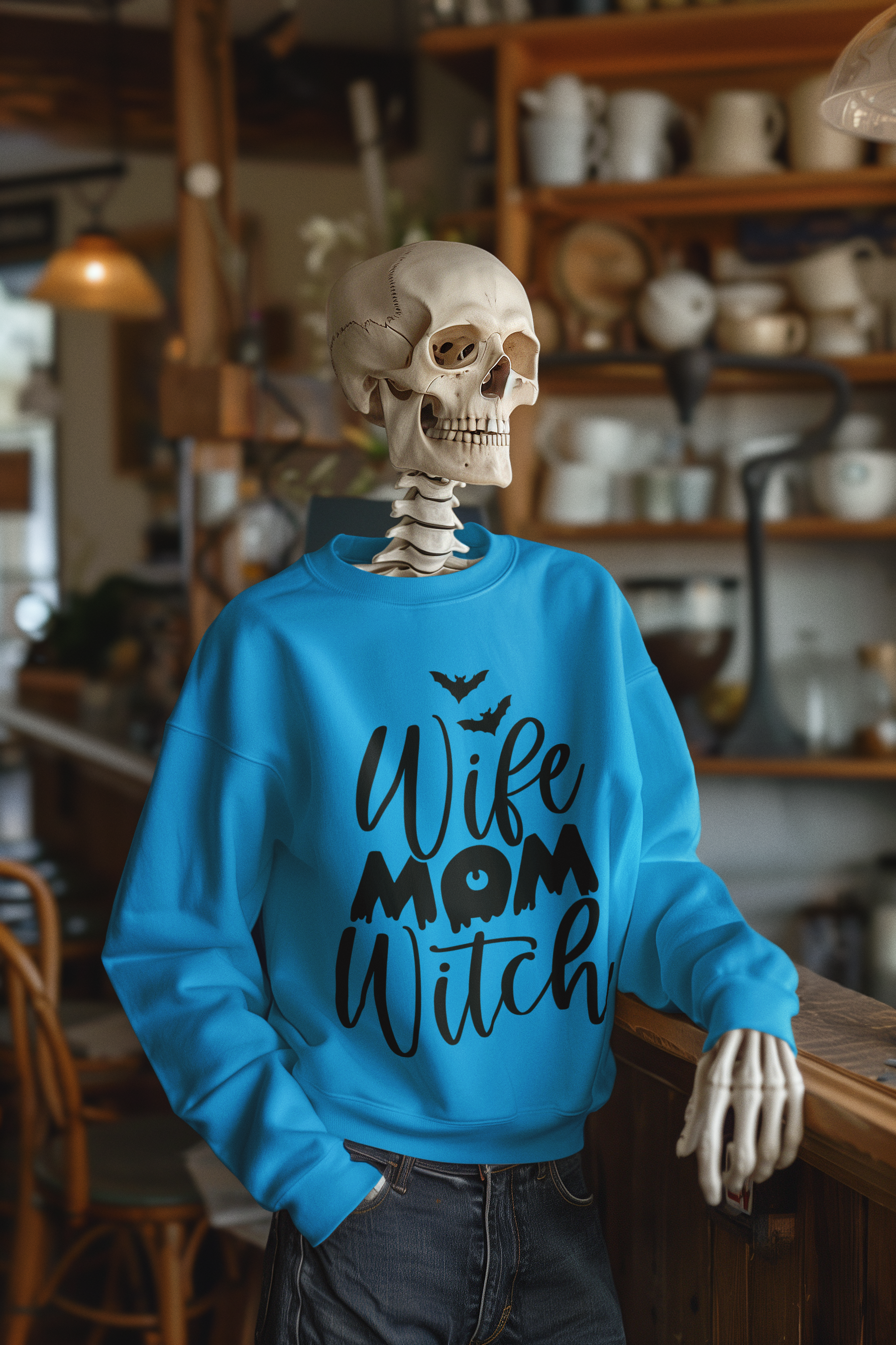 🎃✨ “Wife Mom Witch” DTF Transfer in Black FT524