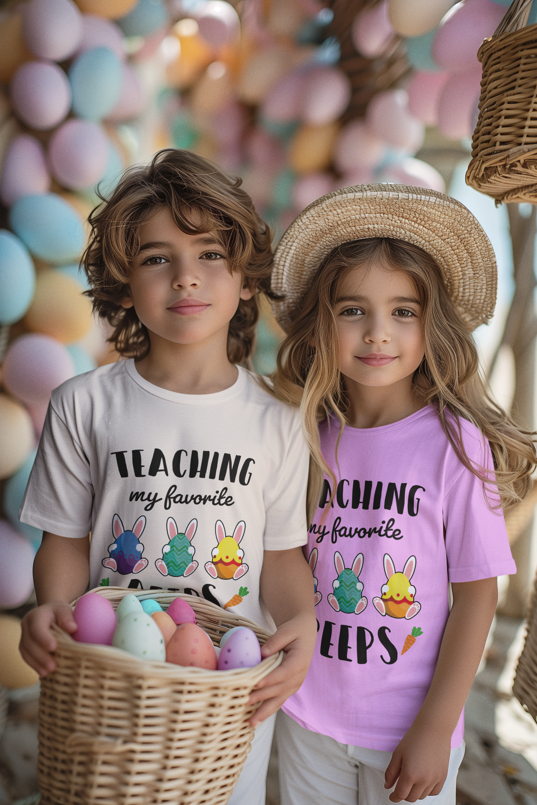 🐰 Teaching My Favorite Peeps Black Design DTF Transfer FT347