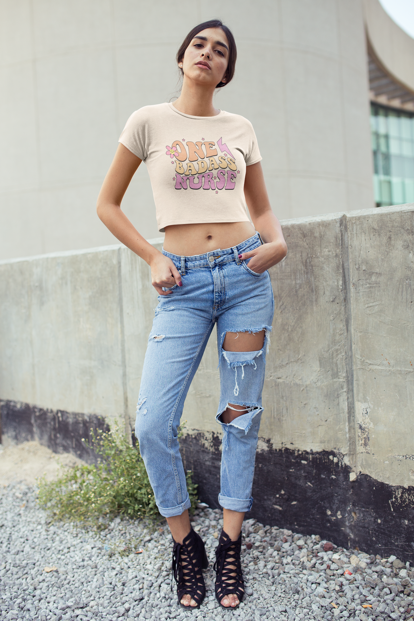 💉🔥 One Badass Nurse Design DTF Transfer FT216