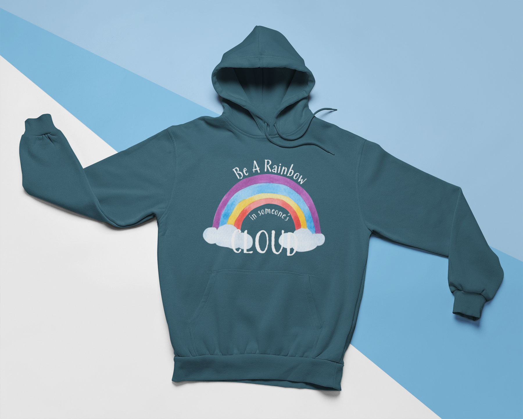 🌈☁️ Be A Rainbow in Someone’s Cloud – Inspirational DTF Transfer FT613