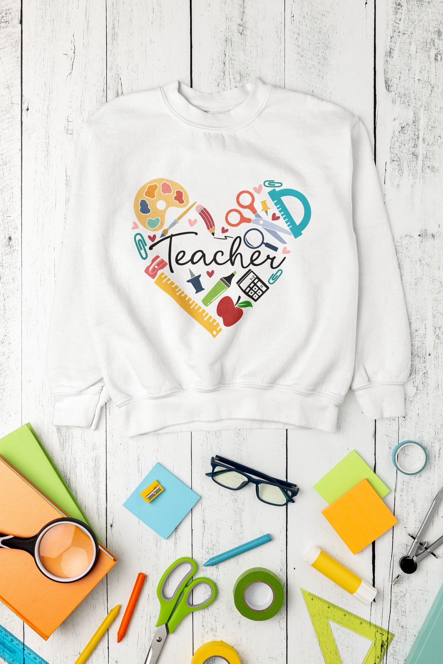 🍎 Made to Teach School Supplies Design DTF Transfer FT394