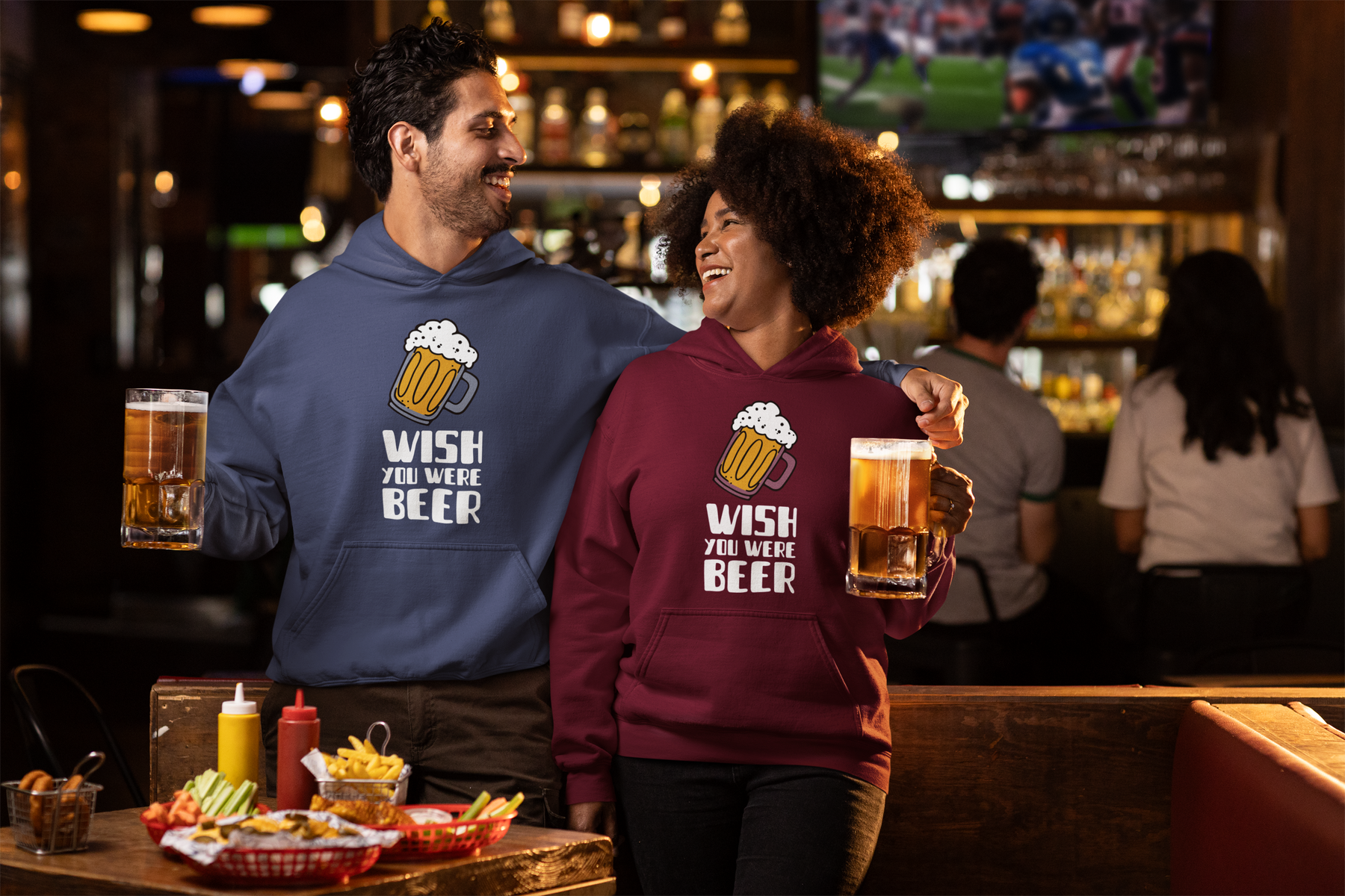 🍺 Wish You Were Beer – Funny Quote DTF Transfer FT832