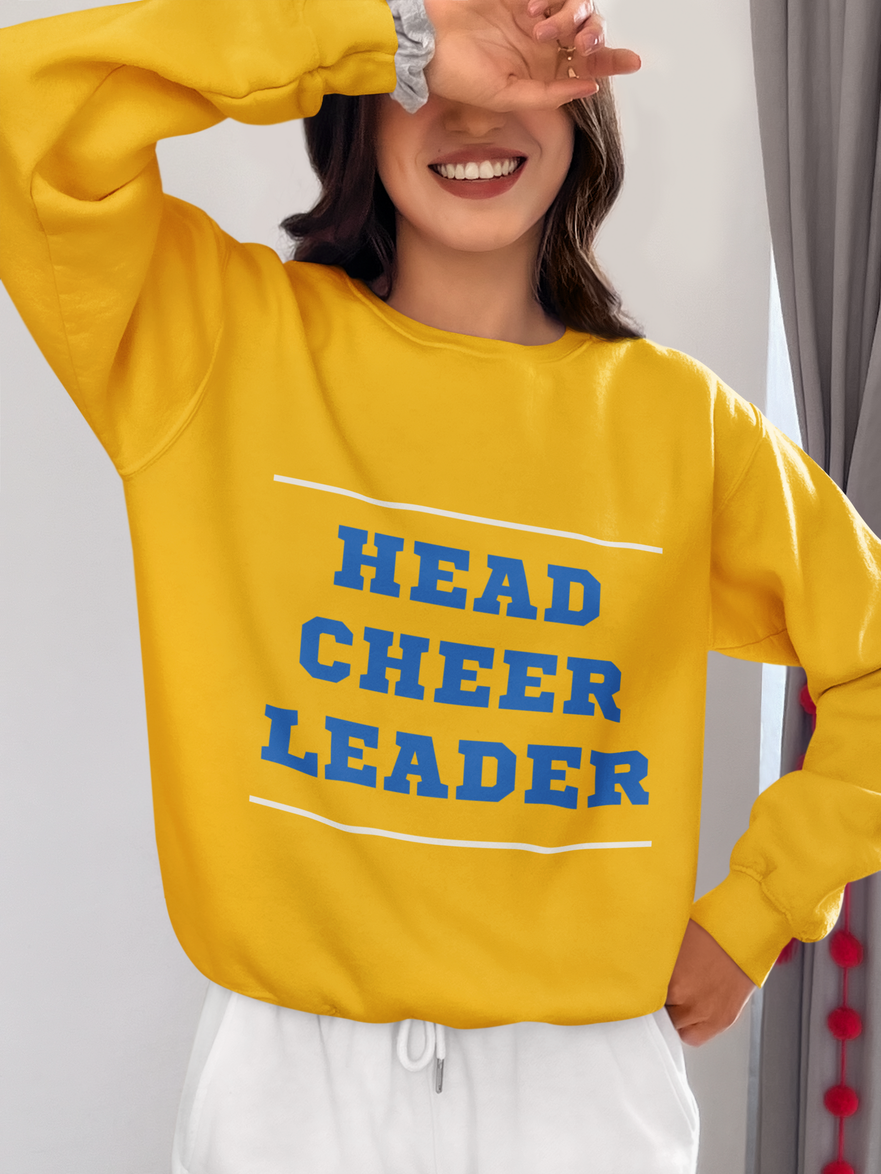 📣 Head Cheer Leader DTF Transfer FT540