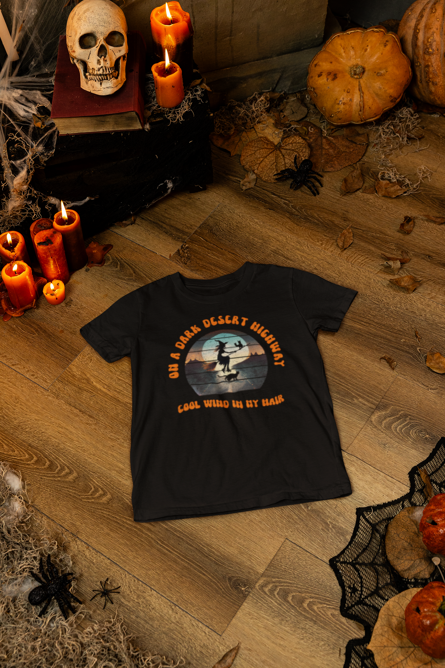 🌵🖤 On a Dark Desert Highway Design DTF Transfer FT312