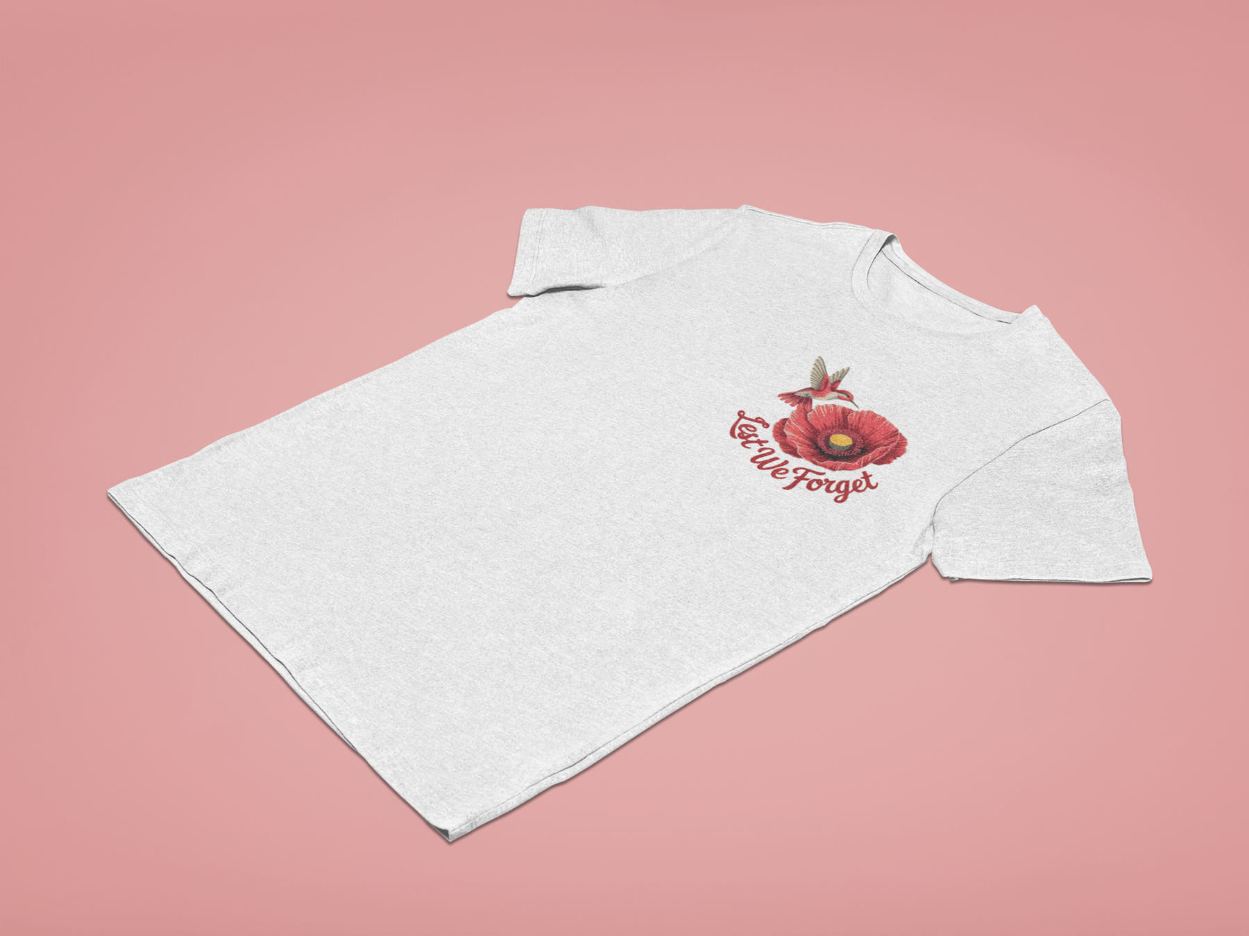 🕊️ Lest We Forget | Hummingbird & Poppy Design DTF Transfer FT989