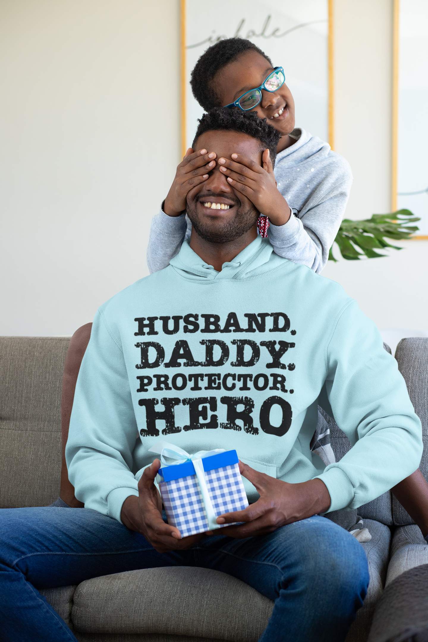 🖤 Husband Daddy Protector Hero Bold Black Font Design DTF Transfer FT367
