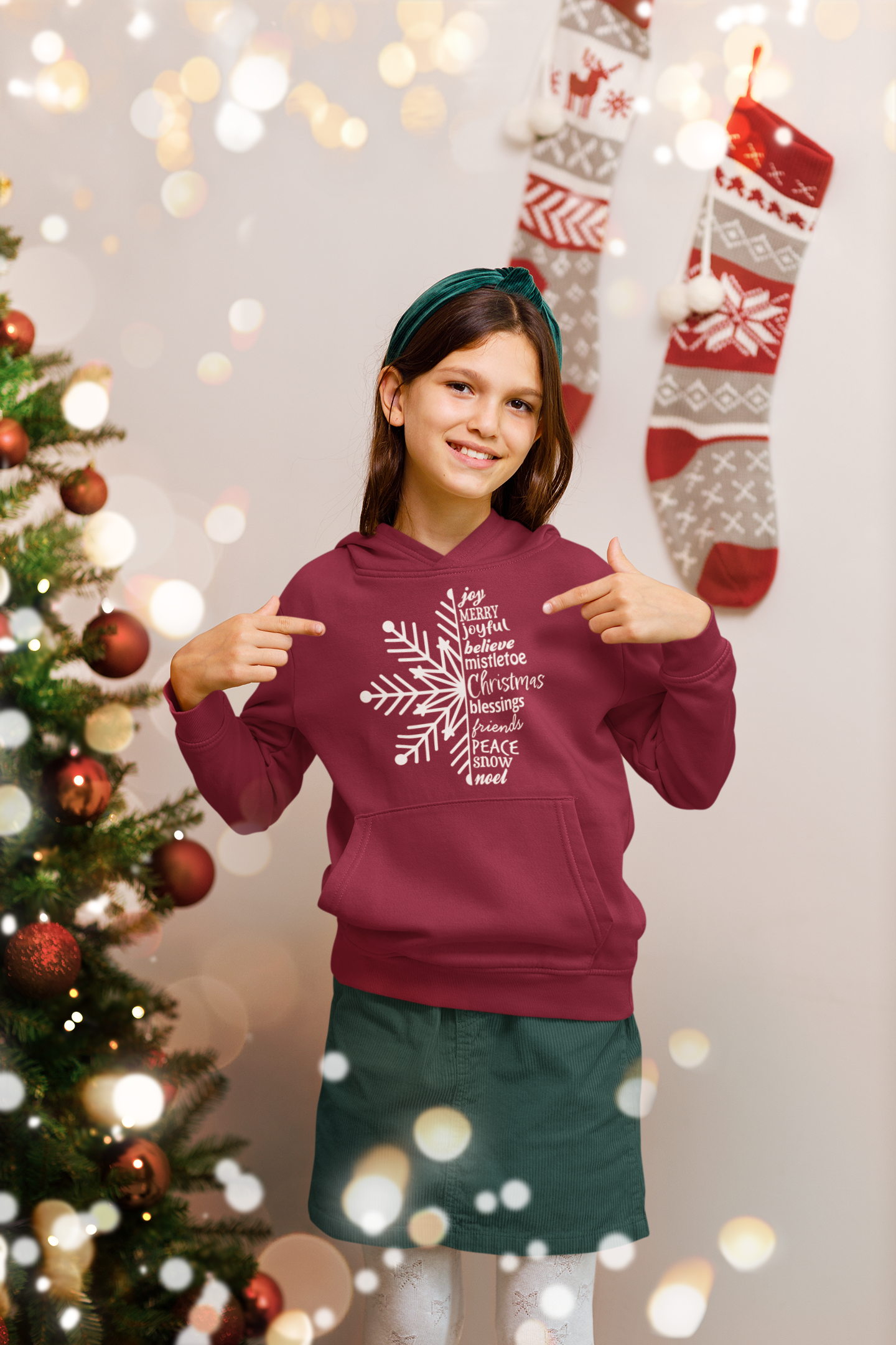 Christmas Word Snowflake  FT469