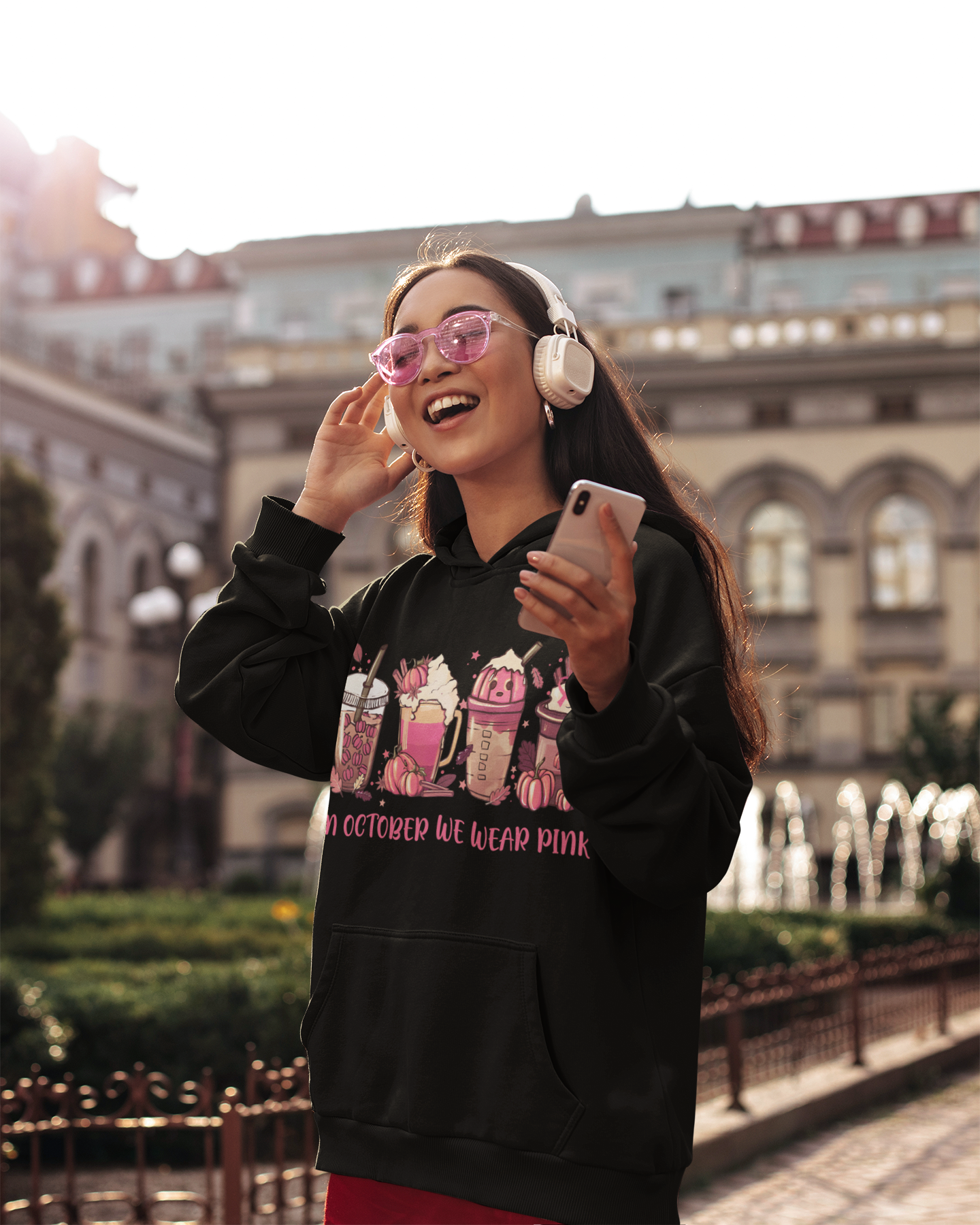 🎀💗 In October We Wear Pink Cute Design DTF Transfer FT313