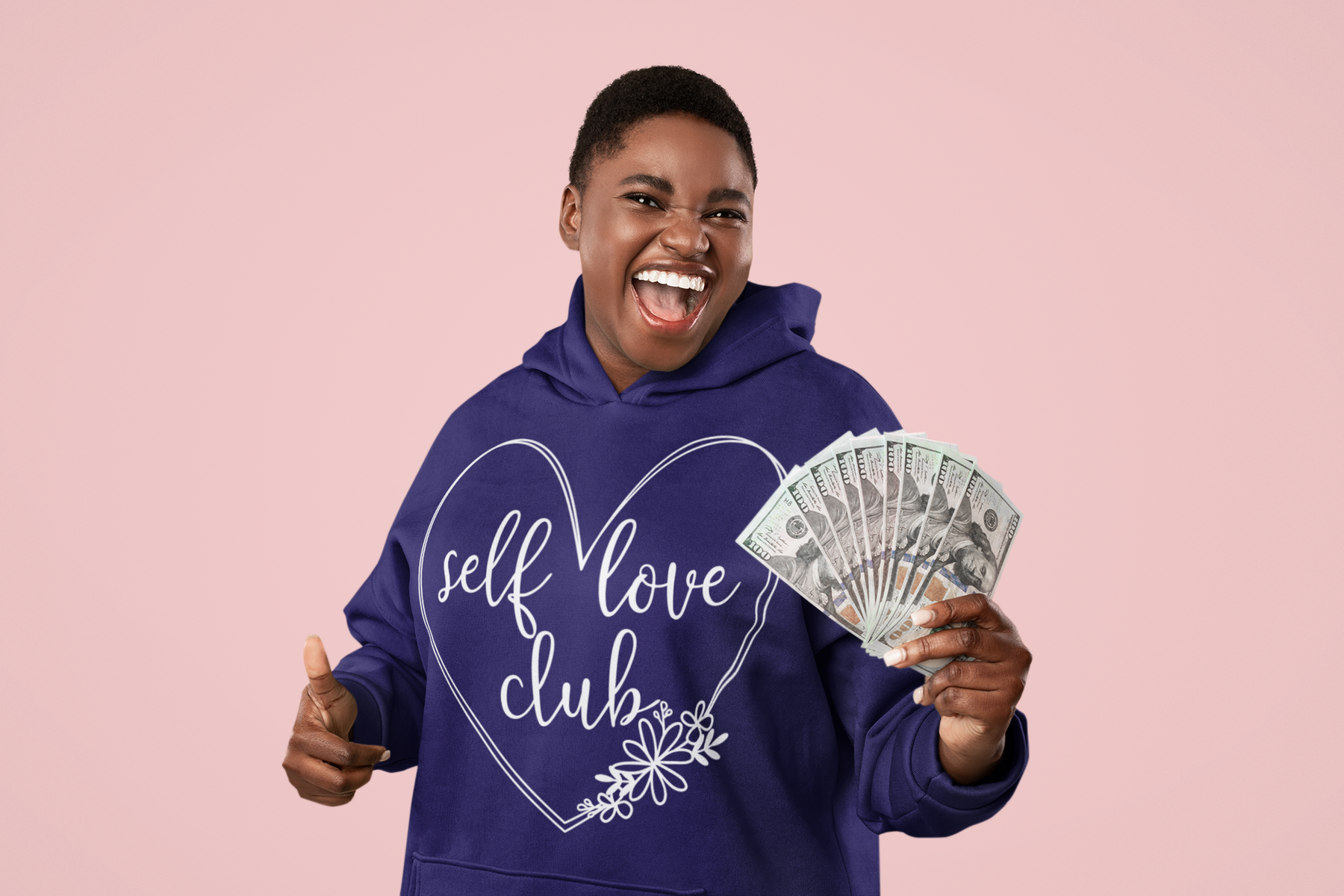 🤍 Self Love Club – Handwritten Heart Line Art DTF Transfer FT807