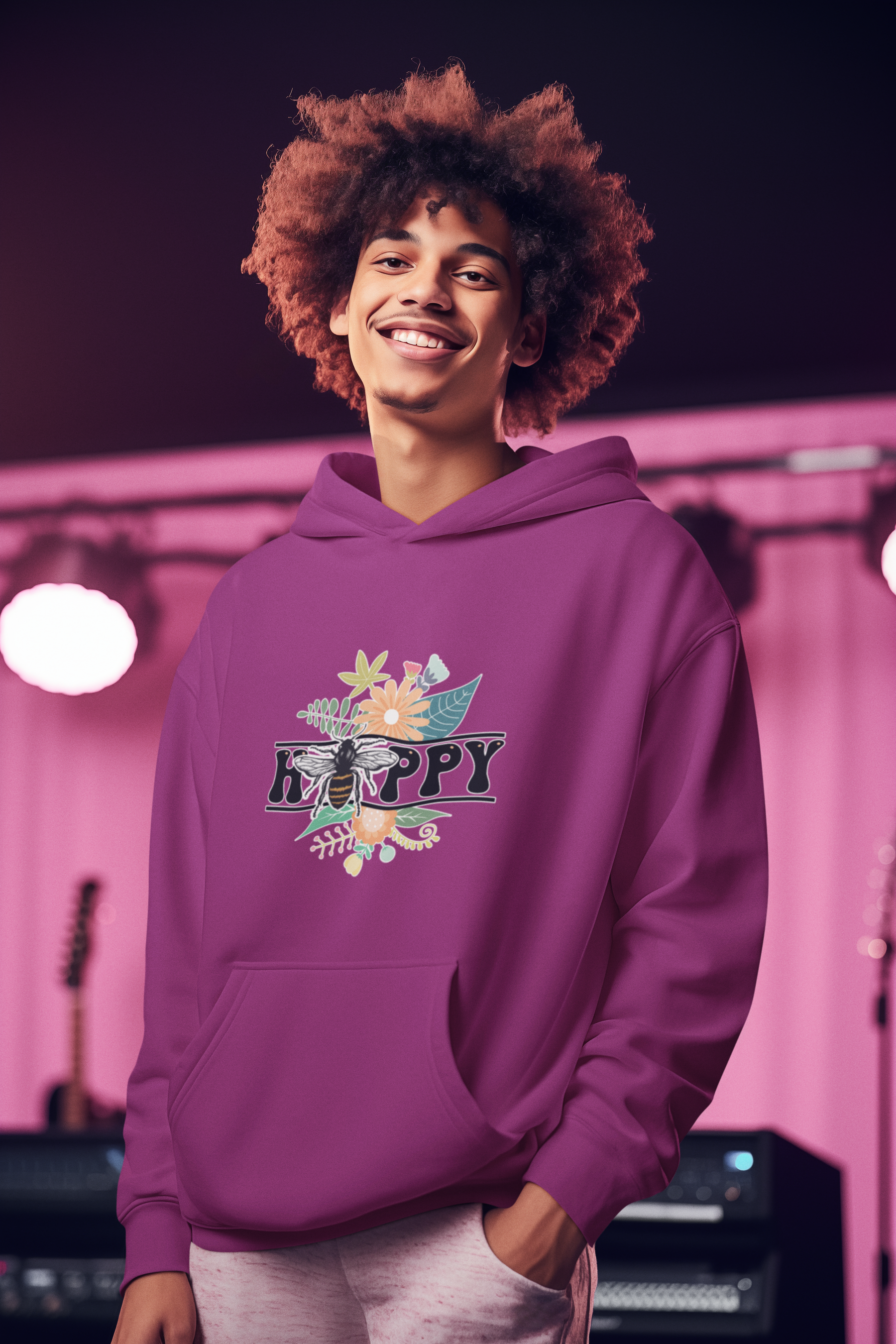 🌸🐝 Bee Happy Design DTF Transfer FT278