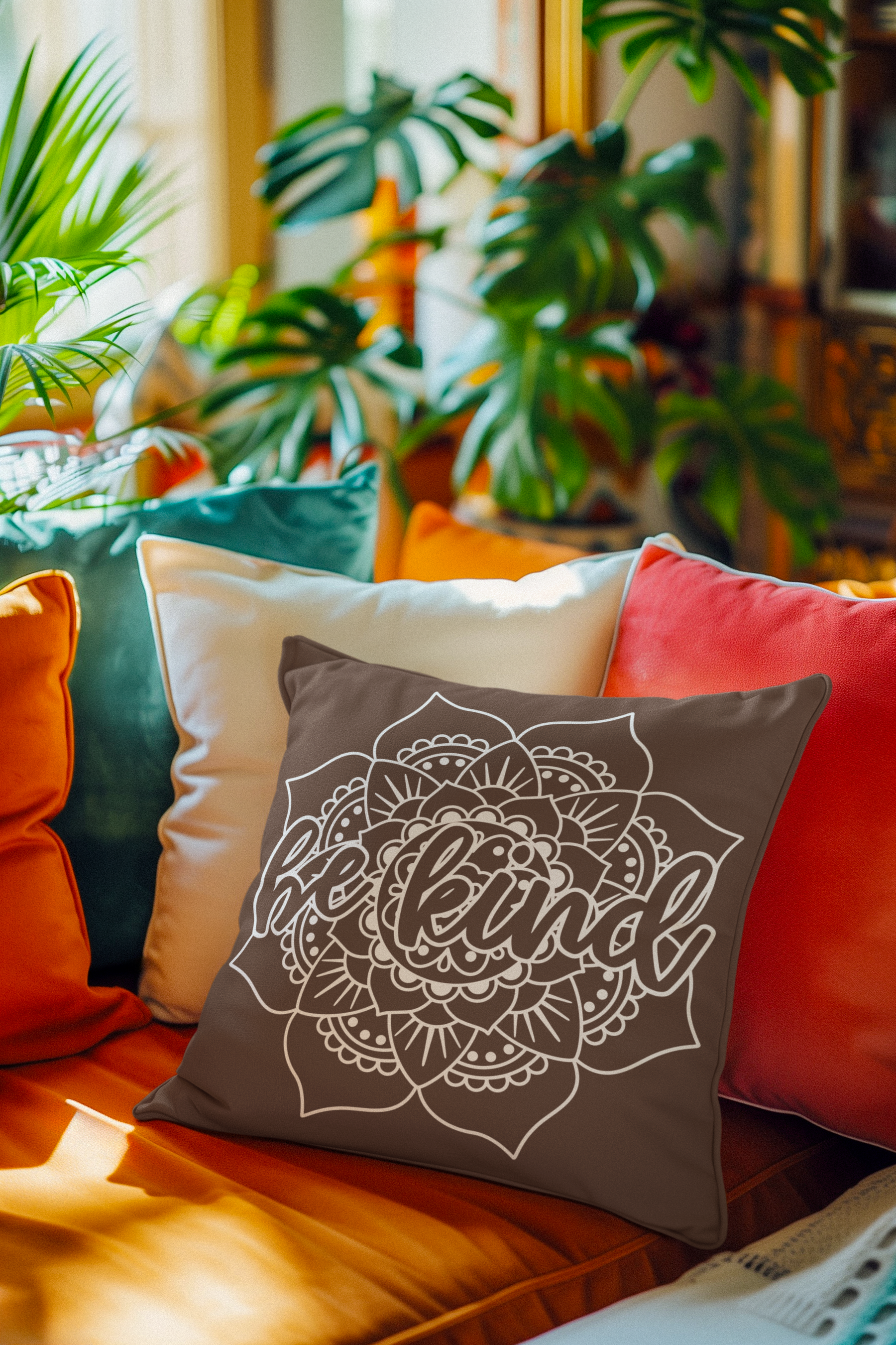 🖤🌸 Be Kind | Mandala Line Art DTF Transfer FT755