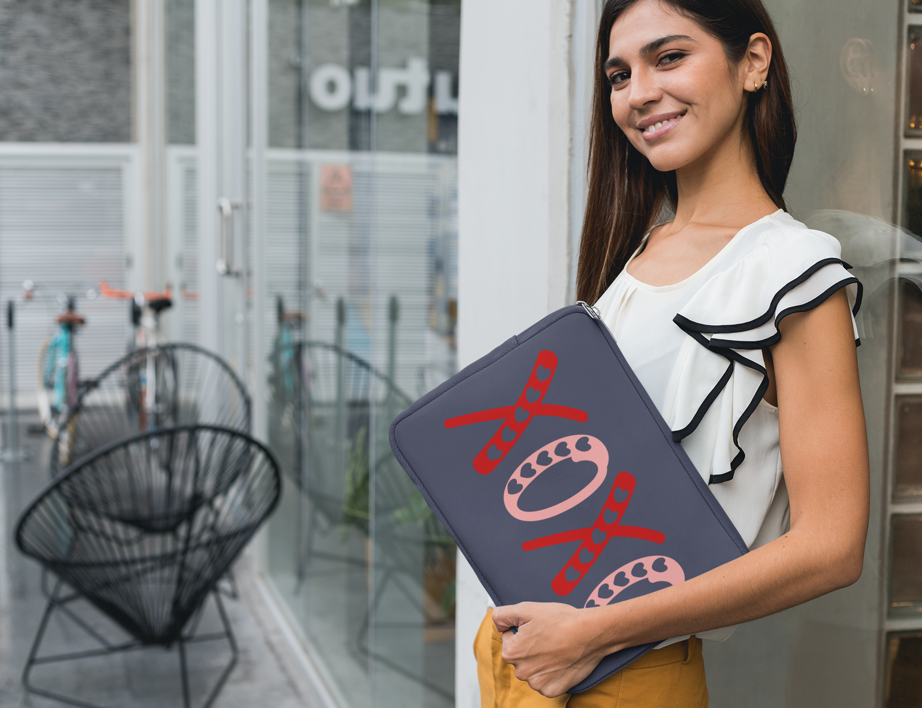 💘 XOXO Dual-Color Heart Design DTF Transfer FT406