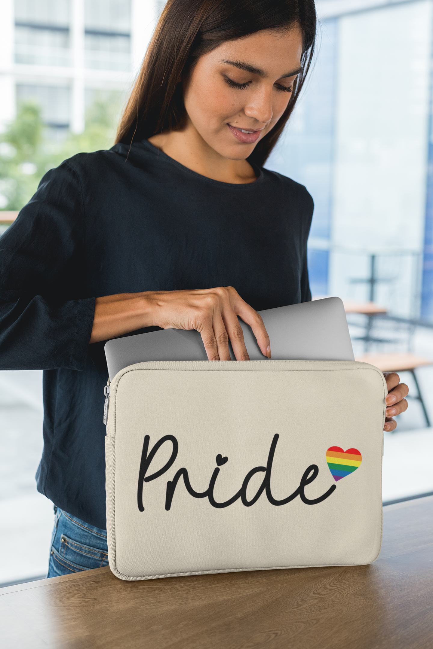 🌈🖤 PRIDE – Love Is Love | Rainbow Heart DTF Transfer FT899