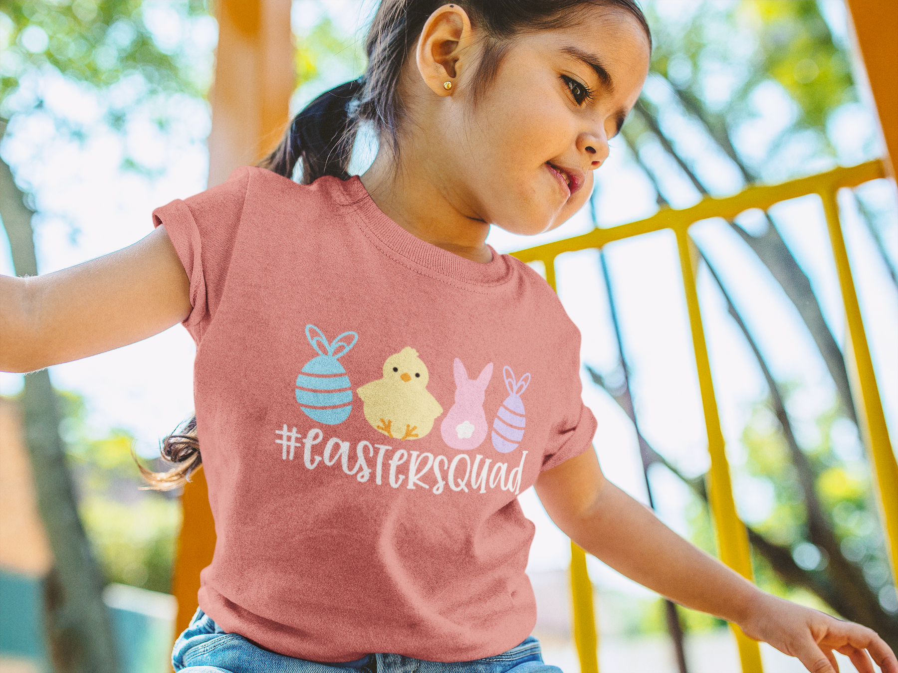 🌸 #EasterSquad Cute Chick & Bunny Design DTF Transfer FT368