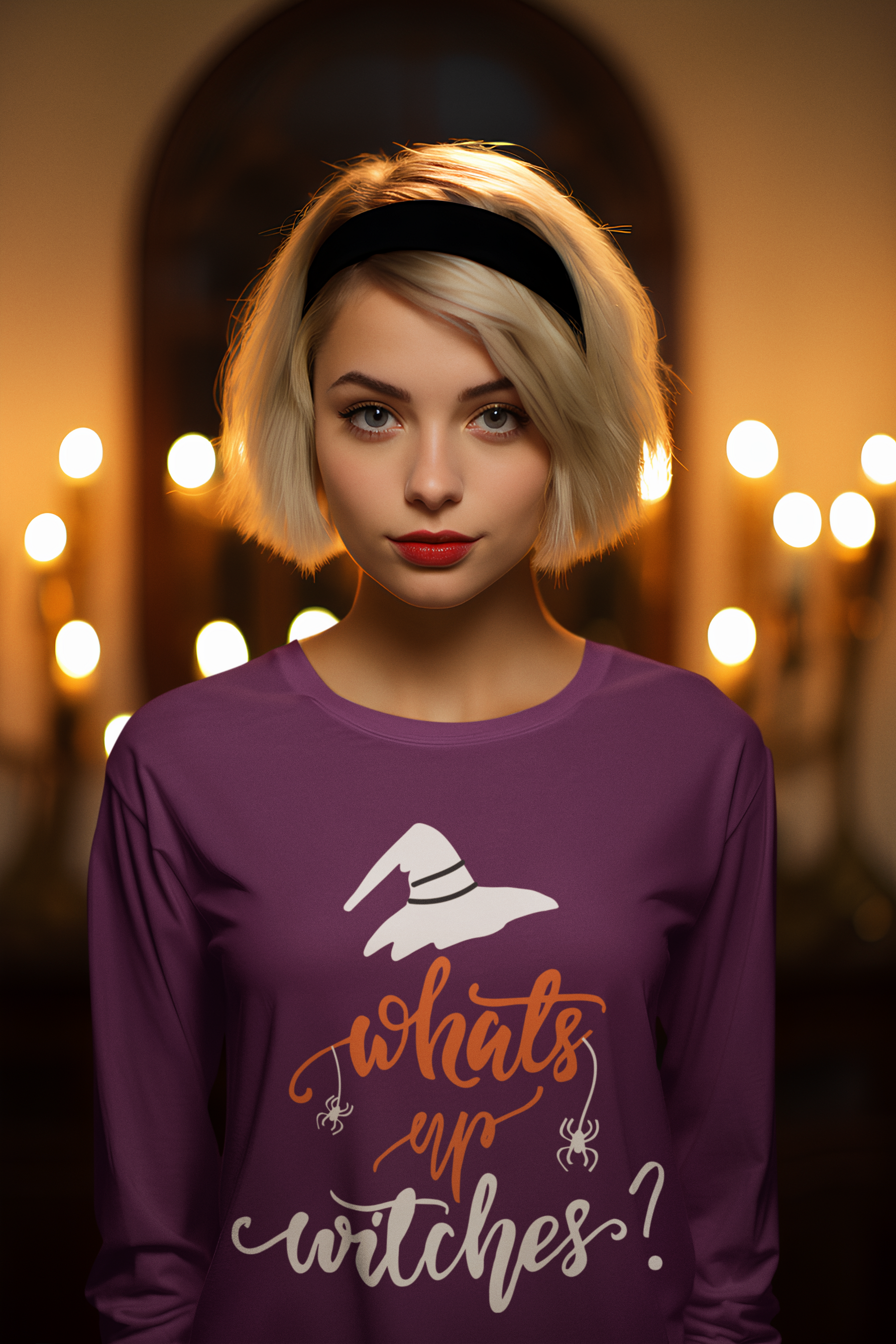 🎃🕷️ What’s Up Witches? – Halloween DTF Transfer FT629