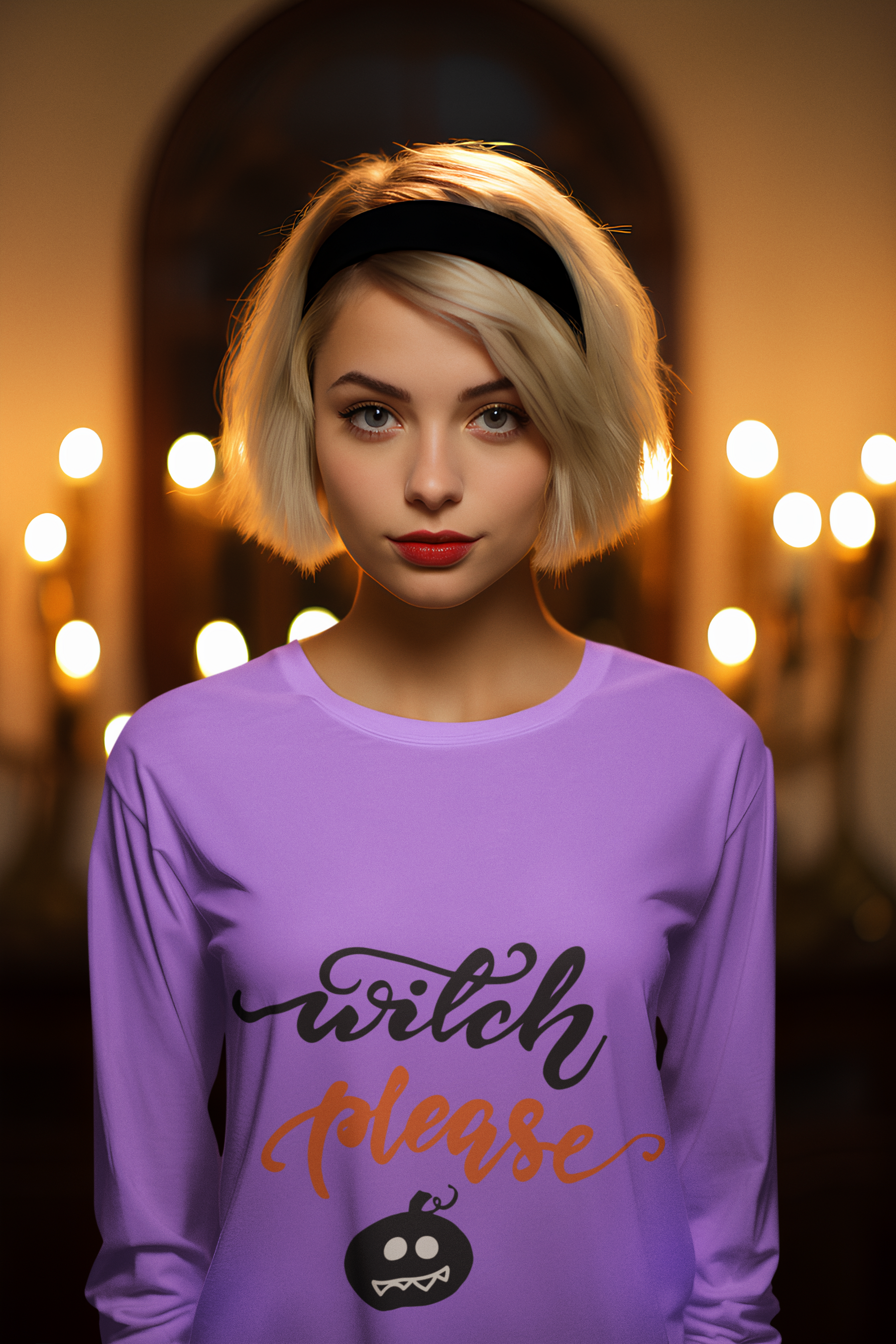 🖤🎃 Witch Please – Bold Minimal Halloween DTF Transfer FT634