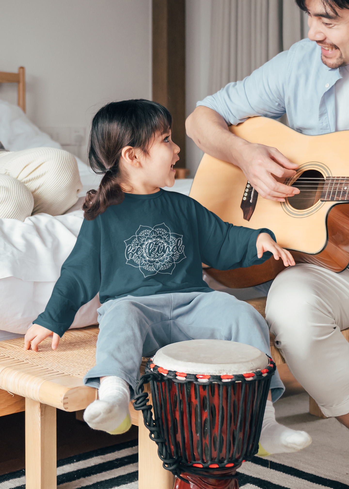 🖤🌸 Be Kind | Mandala Line Art DTF Transfer FT755