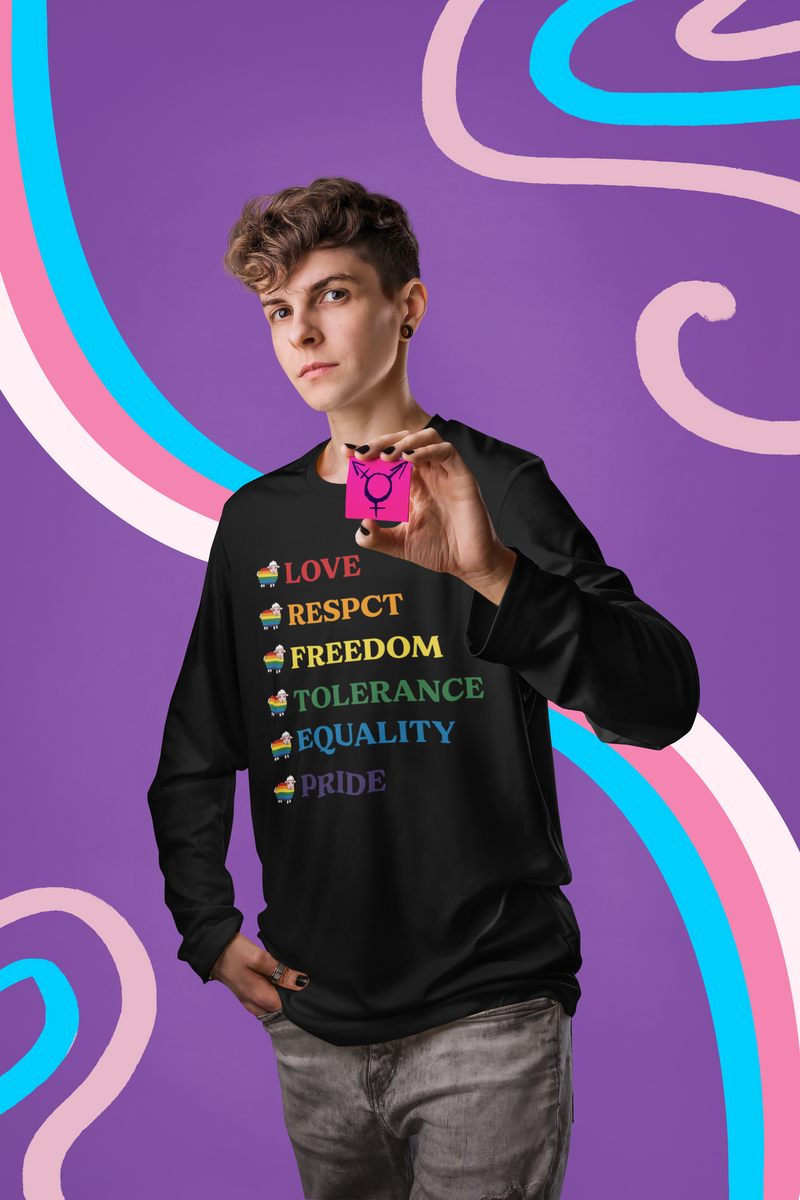 🌈✨ Love • Respect • Freedom • Pride DTF Transfer FT189