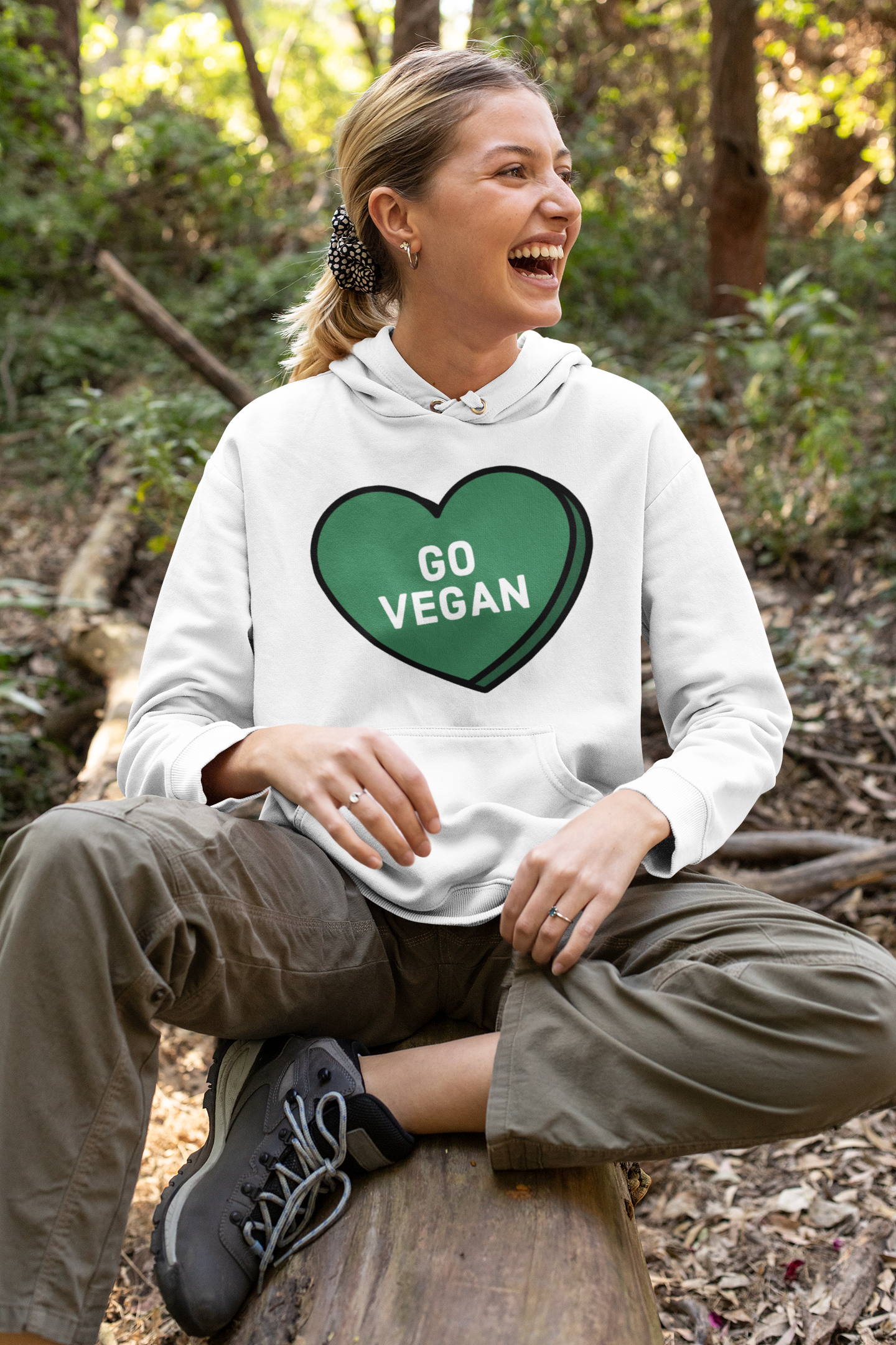 💚 Go Vegan | Heart Statement DTF Transfer FT693