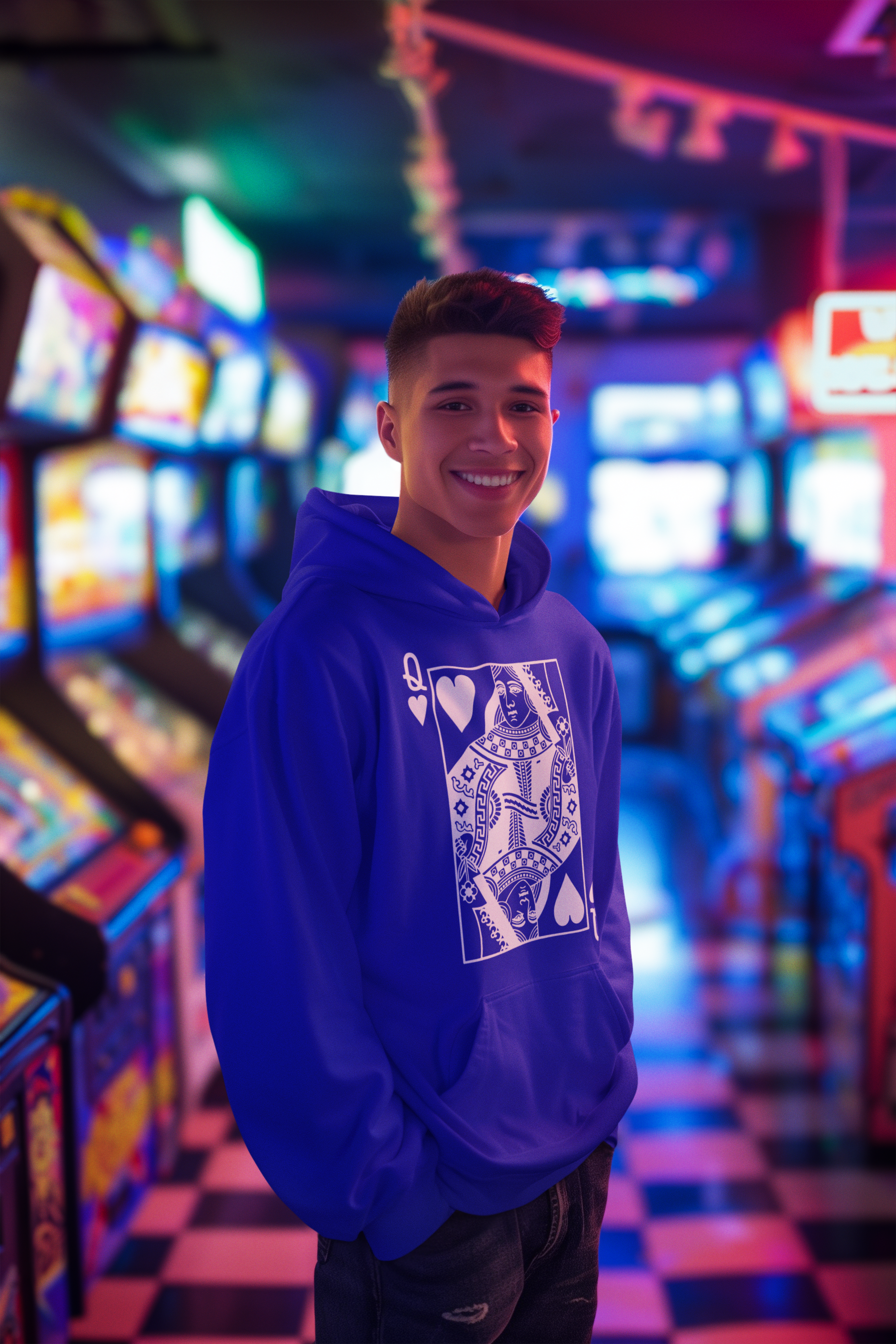 👑 Queen of Hearts Classic Playing Card Design DTF Transfer FT413