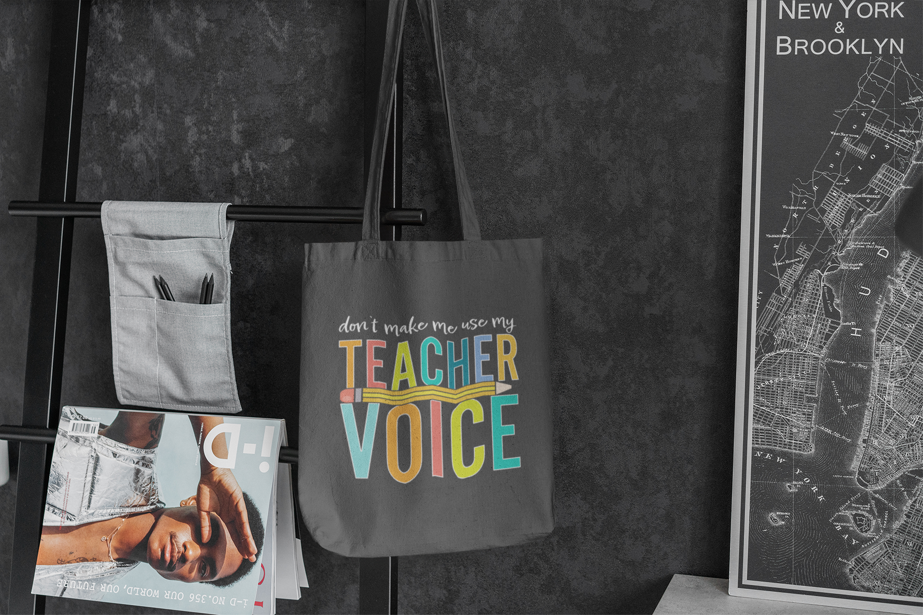 ✏️⚡ DON’T MAKE ME USE MY TEACHER VOICE – Bold Typography DTF Transfer FT651
