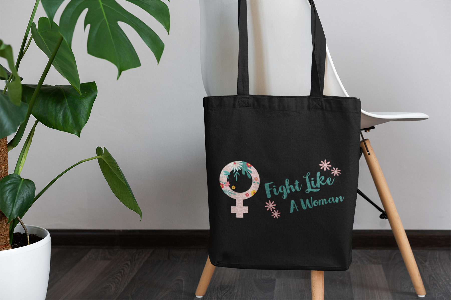 🌸 Fight Like a Woman – Floral Feminine Power | DTF Transfer FT659